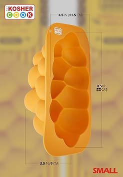 The Kosher Cook Silicone Braided Challah Mold - Small - Braided Oval Challah Pan - Challah Bread Baking Mold - No Shaping Required