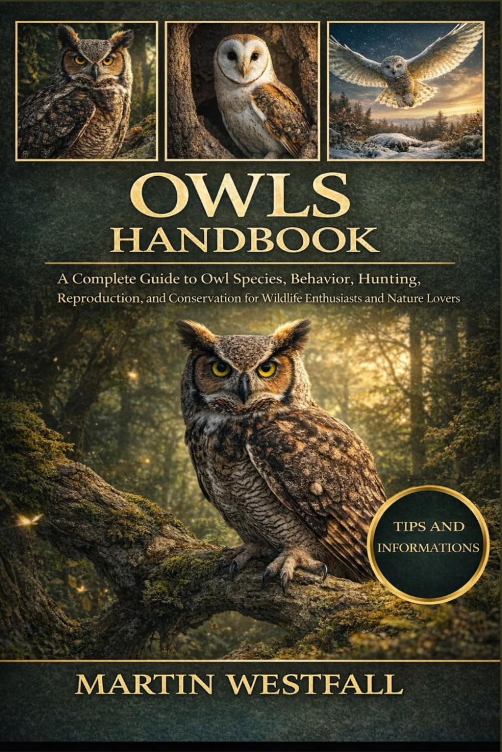 OWLS HANDBOOK: A Complete Guide to Owl Species, Behavior, Hunting, Reproduction, and Conservation for Wildlife Enthusiasts and Nature Lovers.