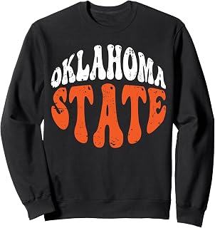 Oklahoma State Tee.Retro Vintage Distressed Design American Sweatshirt