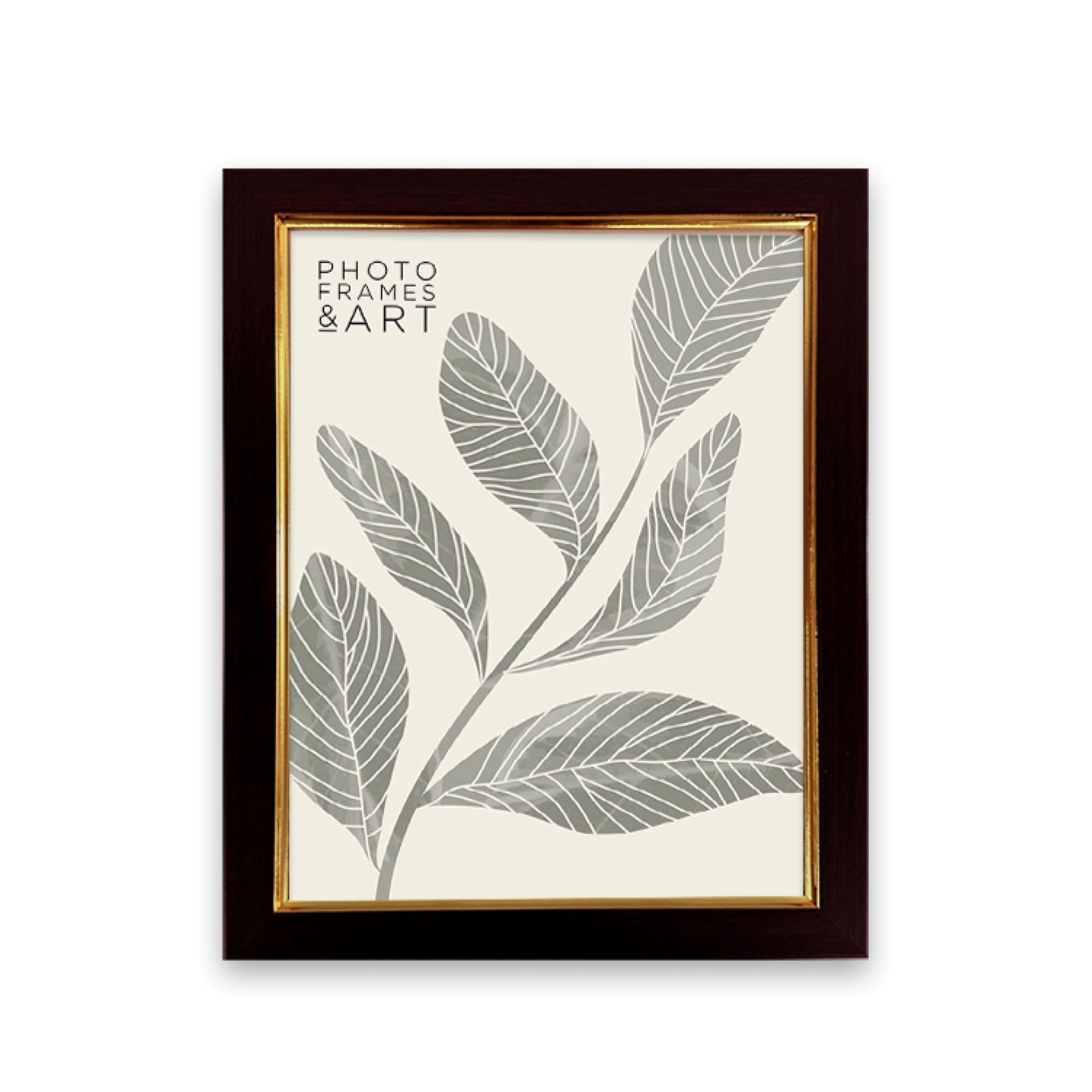 Pf+A Mahogany Effect Real Glass Classic Mahogany 8X6 Picture Frames - 8X6 Inch Picture Frame - 8X6 Frame
