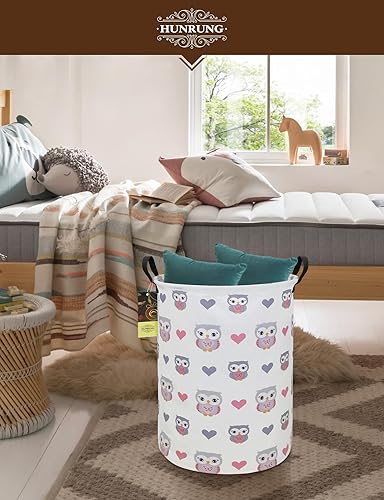 Miniatura 7 de HUNRUNG Cesta de almacenamiento grande de tela de lona, ligera, organizador de juguetes, ropa sucia, plegable, impermeable, para dormitorios