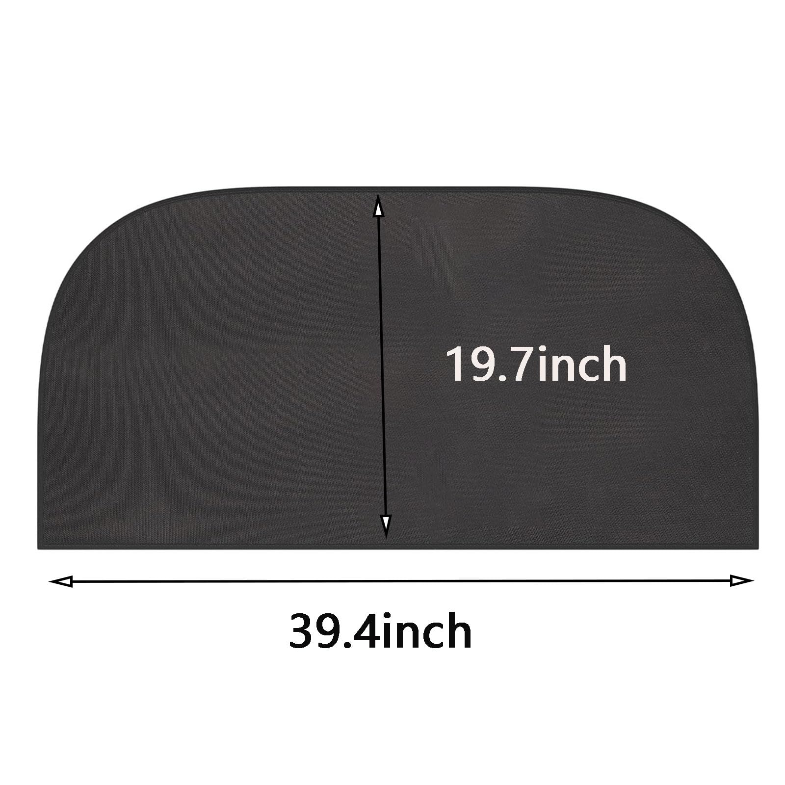 BDHI 1pc40.2 * 19.7inch Fireproof Indoor Fireplace Mat Flame-Resistant Pad Fiberglass HearthArea Rug Chiminea Mat Ember Protection Mat for Fireplace Stove(Y241-1) - Image 2