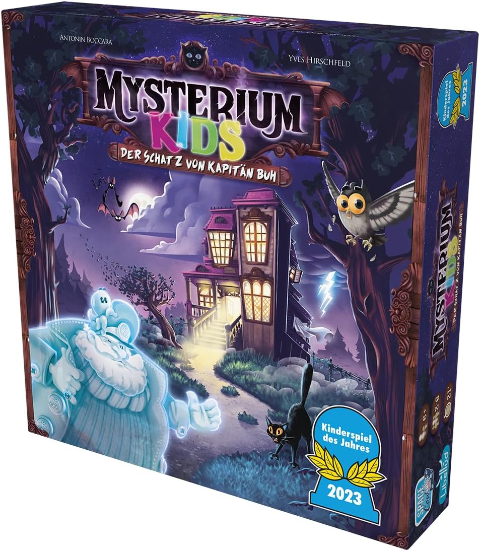 Libellud & Space Cow, Mysterium Kids: The Treasure of Captain Buh, Children's Game of the Year 2023, Guessing Game, 2-6 Players, from 6+ Years, 21 Minutes, German