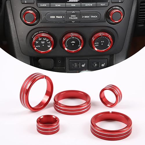 Miniatura 8 de Anillo de ventilación de aire acondicionado de automóvil de aleación de aluminio, apto para Mazda MX-5 RF Miata 2009-2015, anillo de ventilación de