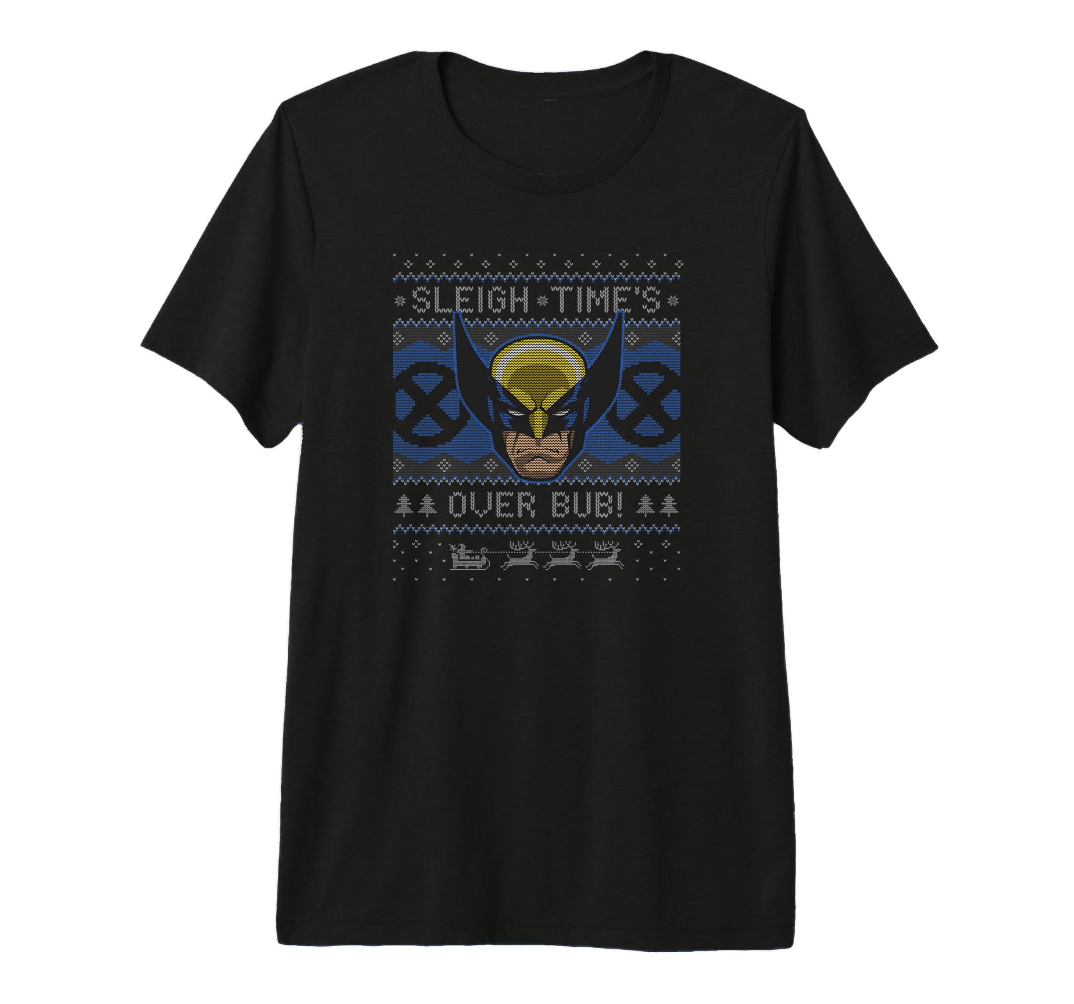 T-shirt Wolverine de Noël Marvel en coton premium durable
