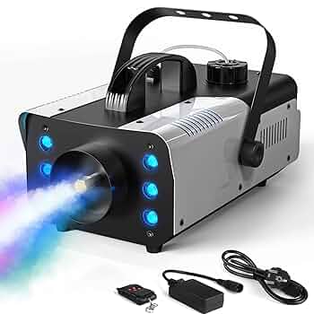 Amazon.co.jp : 制御可能なライト付きスモークマシン、リモコン