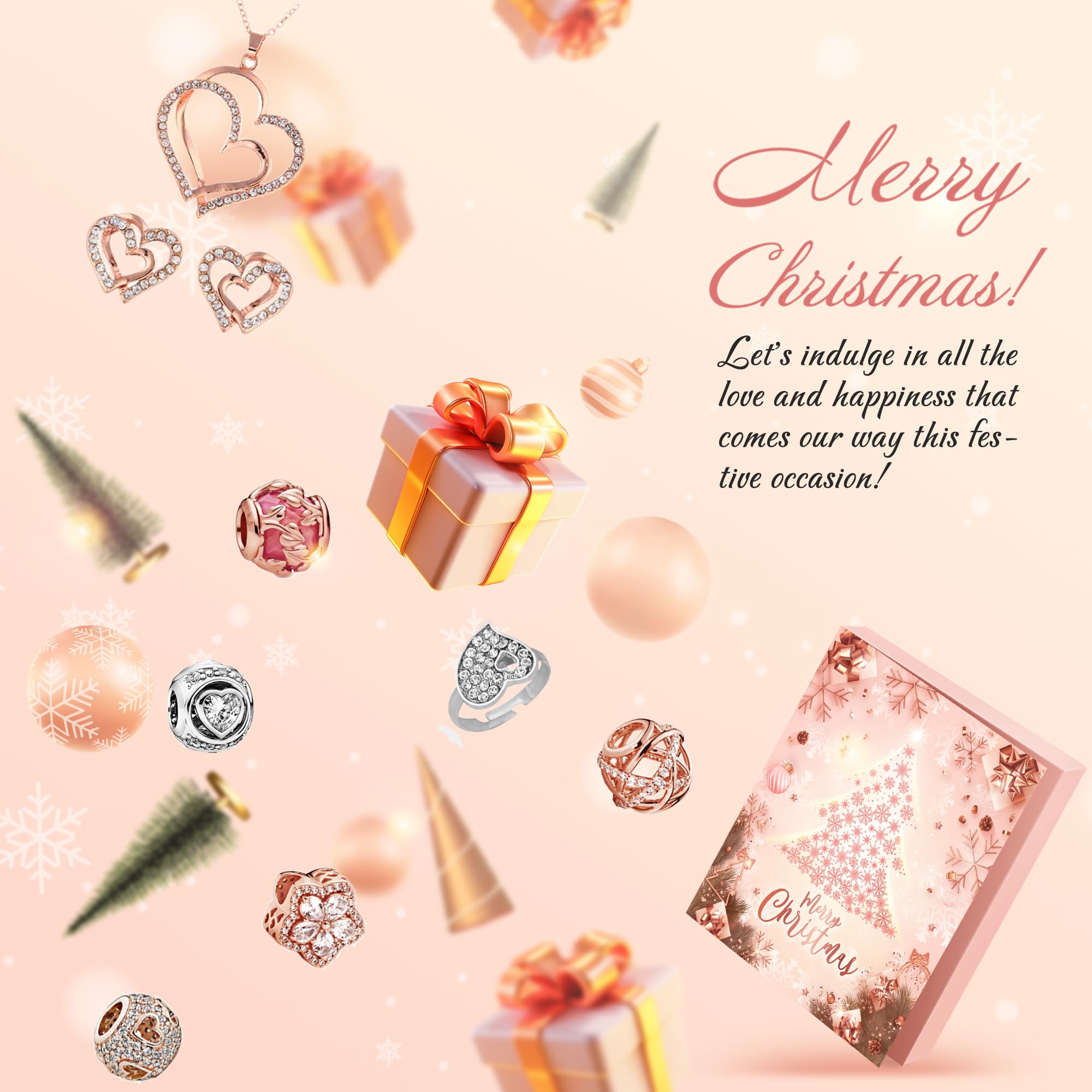 Calendrier de L'avent Fille 2023, Calendrier de L'avent Bijoux Bracelet