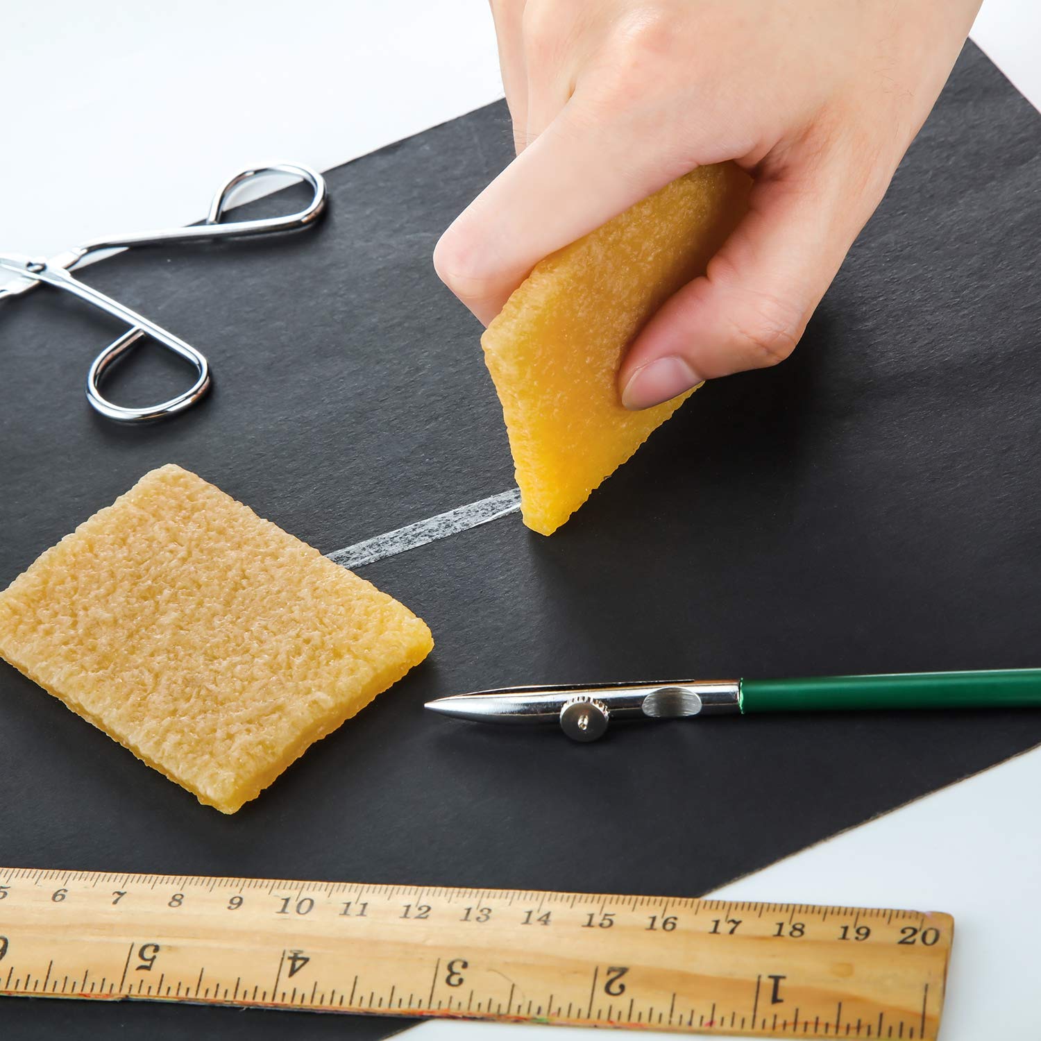 Outus Art Ruling Pen Set, Including Ruling Ink Masking Fluid Pen with 2 Pieces Glue Residue Eraser for Drawing Mounting Art Artists - Image 2