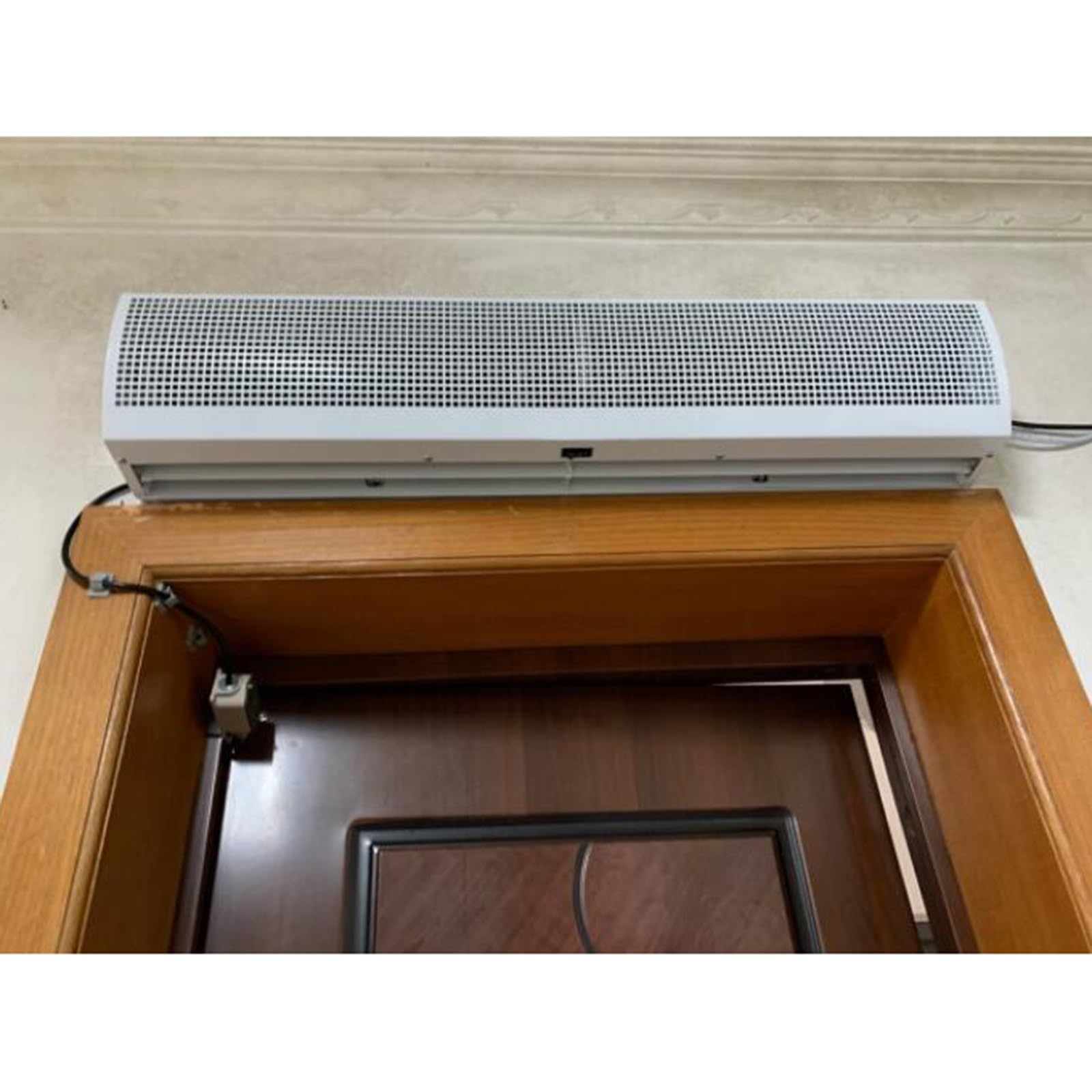 Cortina de aire comercial silenciosa de alto volumen de aire Entrada de supermercado Cortina de aire ajustable de dos velocidades, blanco, 60 cm / 90 cm / 120 cm / 150 cm (Size : 120cm)