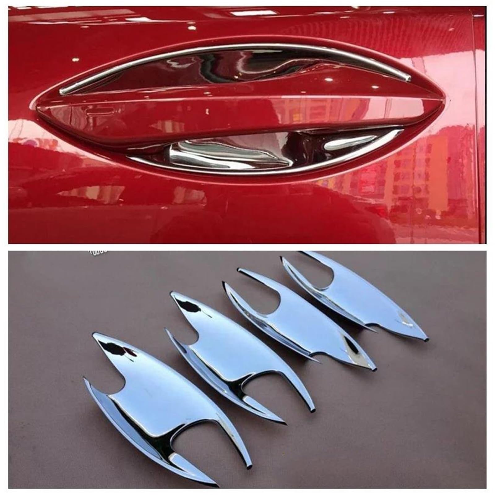 Noheeu Style 2 Car Door Handle Cover Exterior Trim Decorative Accessories For Lexus Nx Nx200t Nx300h 2015-2019(Style 2)