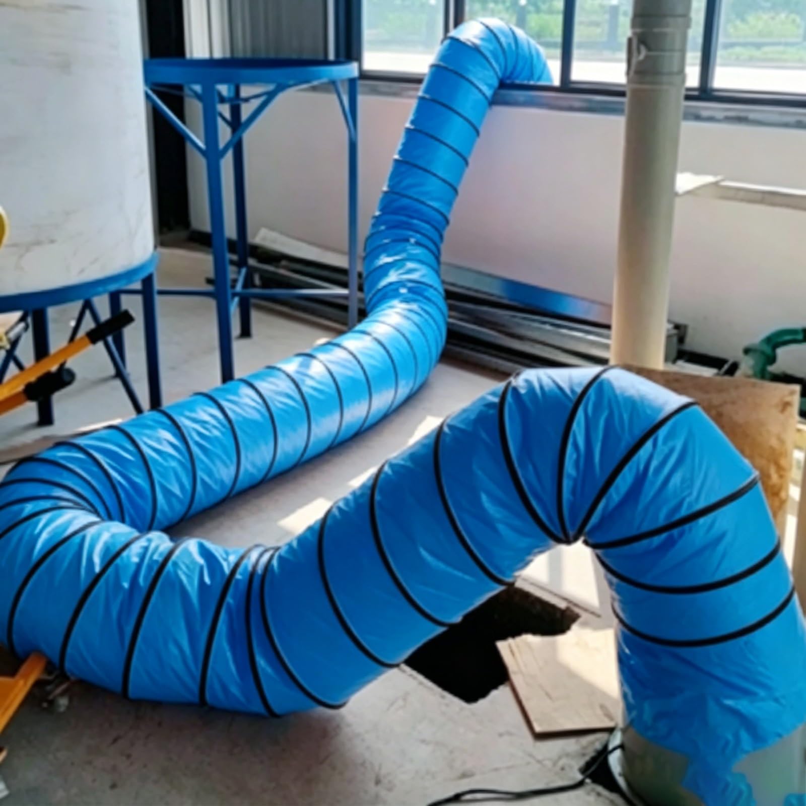 Ventilation ducting Ventilation Hose - L 3m, Tear Resistant PVC Flexible Duct for Welding Fume Extraction/Construction Site, Lightweight & Easy to Install(Blue,Ø 700mm/27.6in)