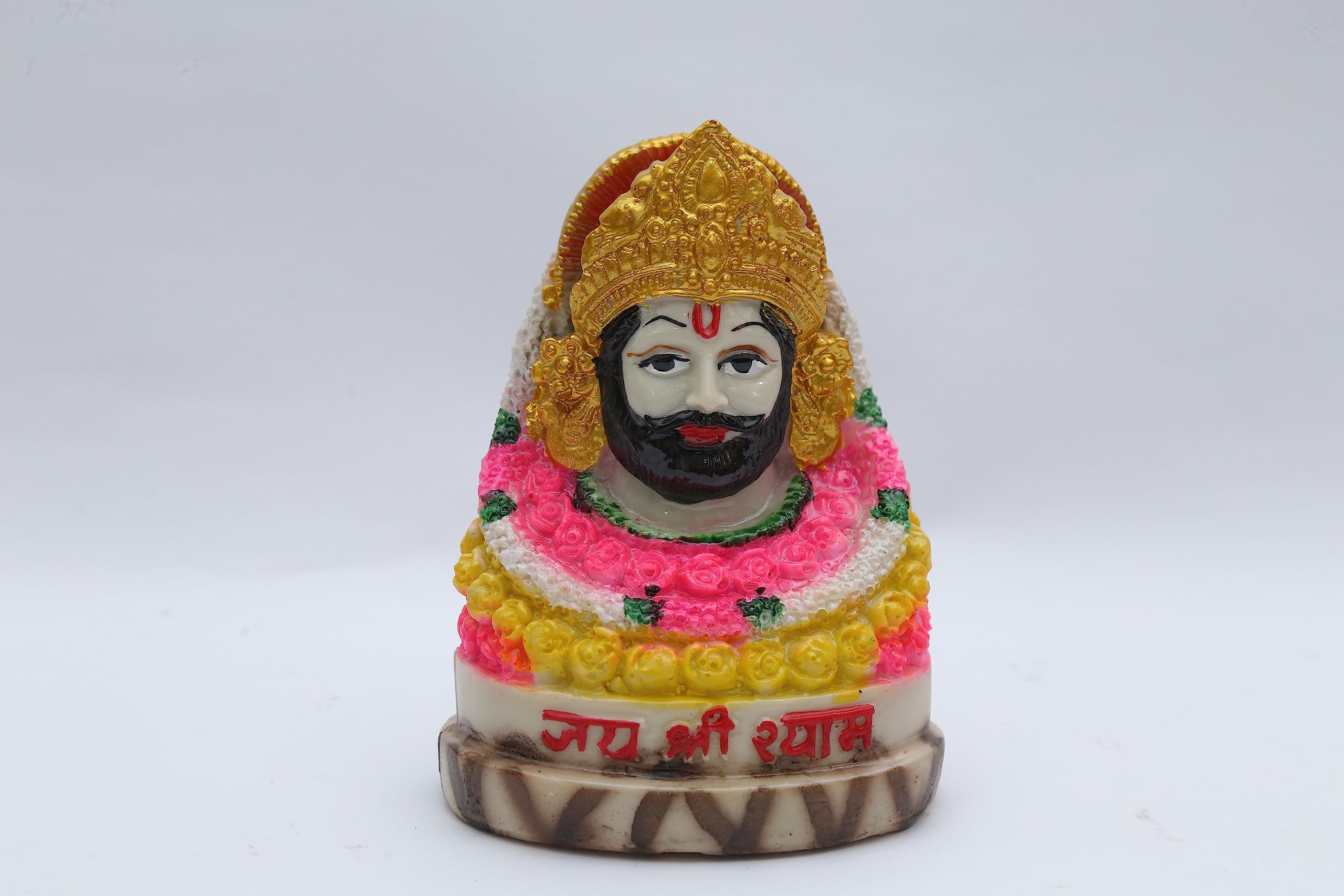 Lord Khatu Shyam Idol God Khatu Shyam Statue Hare KA Sahara Khatu Shyam Murti for Temple Office Home Pack of 1