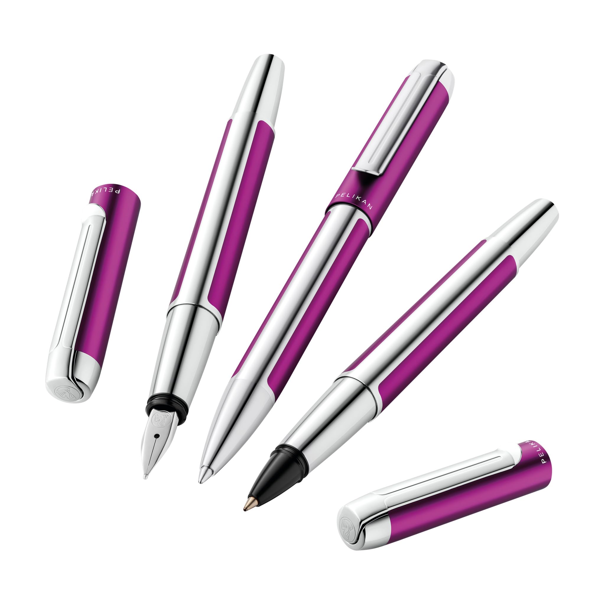 Pelikan Kugelschreiber Pura K40, Violett, hochwertiger Drehkugelschreiber im Geschenk-Etui, 823807