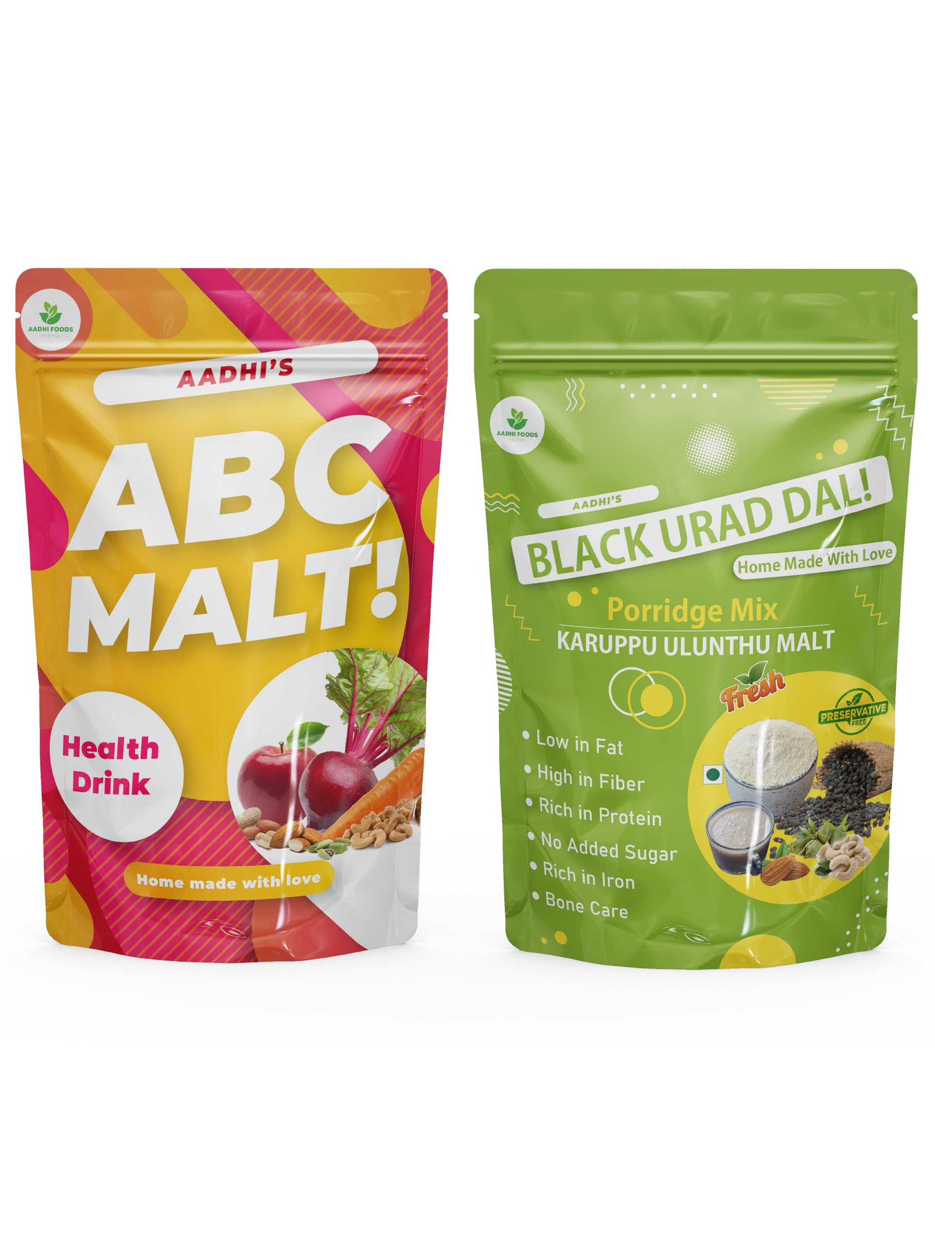 AADHI FOODS pack of 2 ABC MALT,Black Urad Dal Porridge mix ||Wholesome Nourishment in growth of childrens and adults|No White Sugar,No Salt & No Preservatives-200g (B0CWTPLXYP) Amazon Price History, Amazon Price Tracker