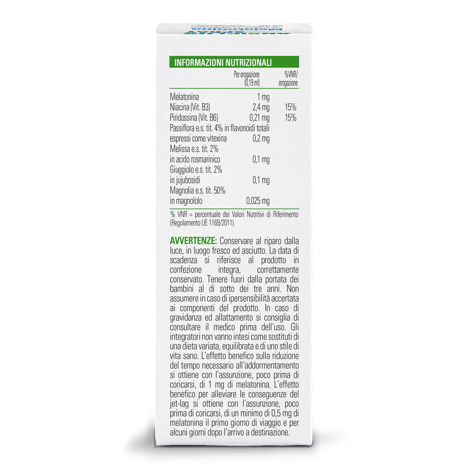 Ansiplus Spray 20 ml, Melatonina Pura Spray, Integratore Alimentare di Melatonina, Aiuta a Dormire, Jet-lag, con Passiflora Giuggiolo Vitamine B3 B6 e Estratto di Magnolia Stardea