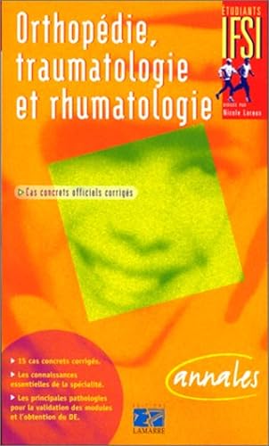 ORTHOPEDIE TRAUMATOLOGIE ET RHUMATOLOGIE SUJETS OFFICIELS CORRIGES ETUDIANTS EN