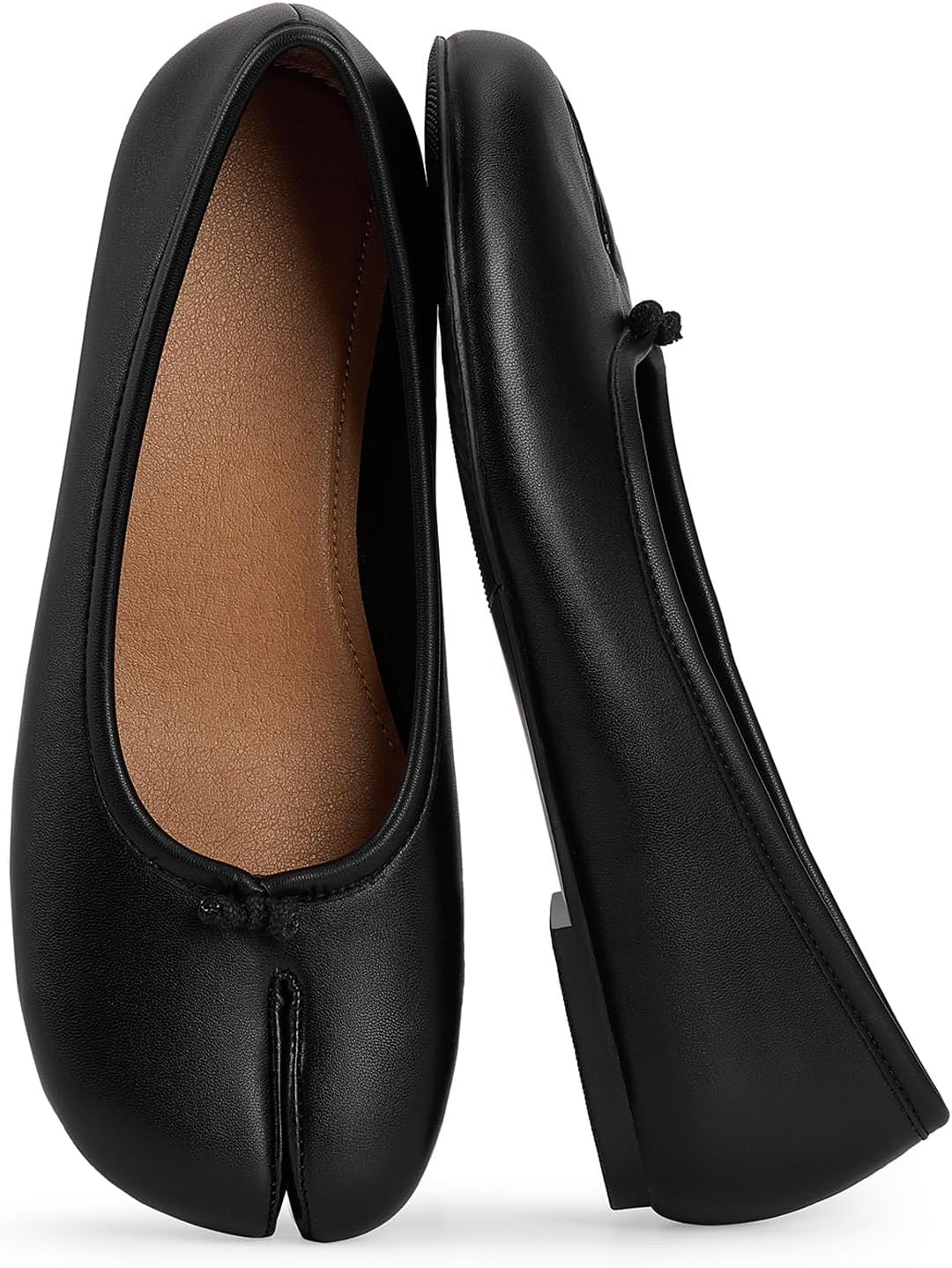 Tabi Ballet Flats for Women Dressy Rounde Split Toe Wide Width Flats Low Heel Comfortable Casual Work Flats Shoes