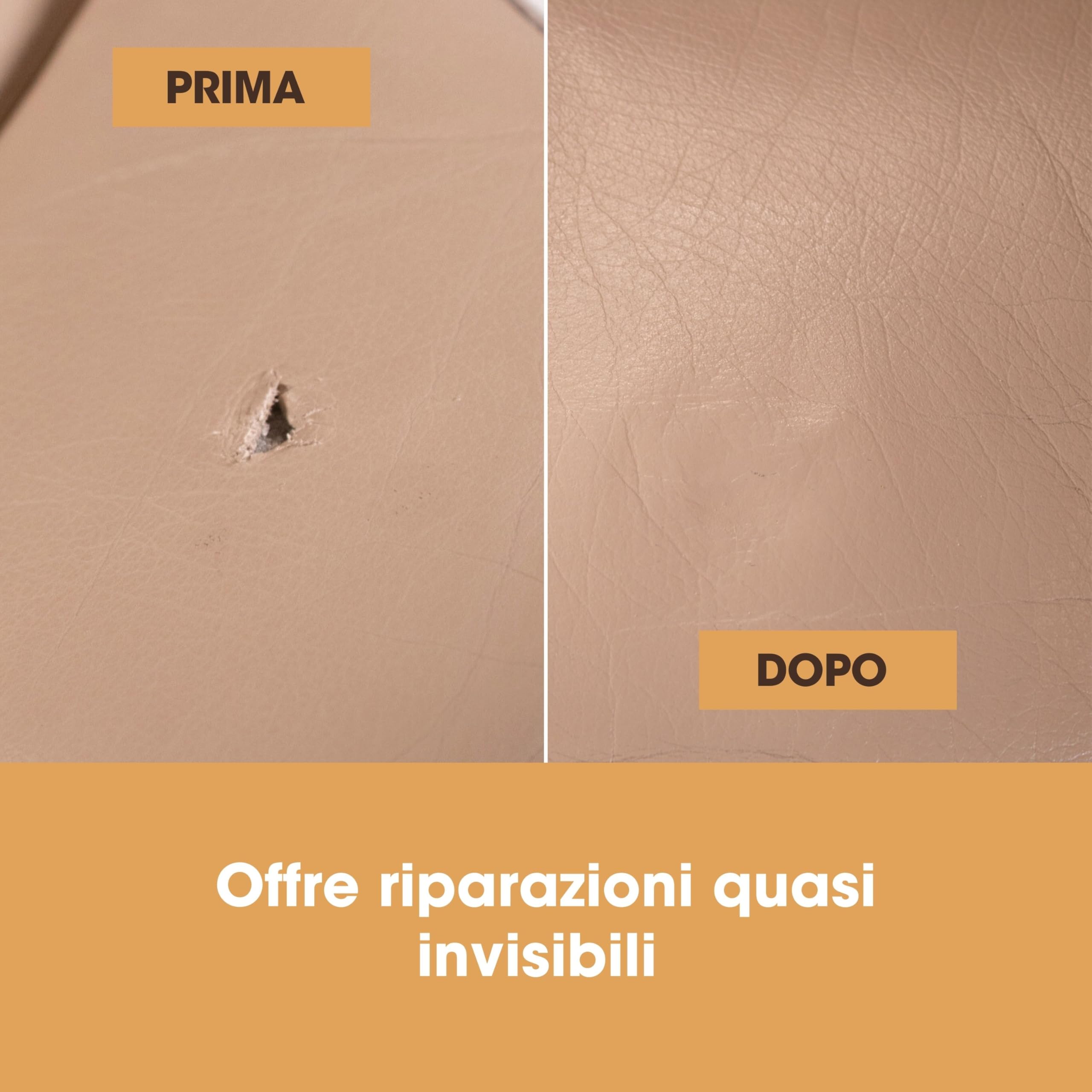 Furniture Clinic Kit Completo di Riparazione della Pelle. 12 Opzioni di Colore per Divani, Sedili Auto. Adatto a Tutte Le tonalità di Pelle. Rattoppa, Riempie e Ritocca Graffi, Strappi (Nero)