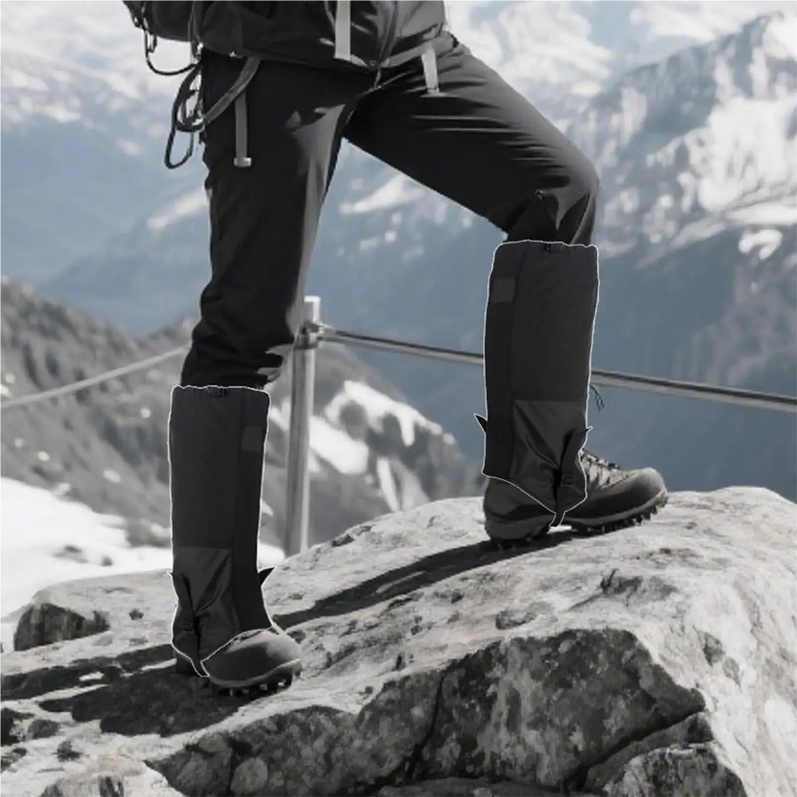 Guêtres Couvre-Pieds de Jambe en Plein air Voyage jambières randonnée Legging Chaussures Serpent Ski Escalade Camping Hiver Touristique Neige pour Randonnée en Plein