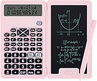 Vista 9 de Calculadoras científicas para estudiantes, calculadoras de escritorio para oficina, 240 funciones de cálculo, calculadora pequeña con bloc de notas