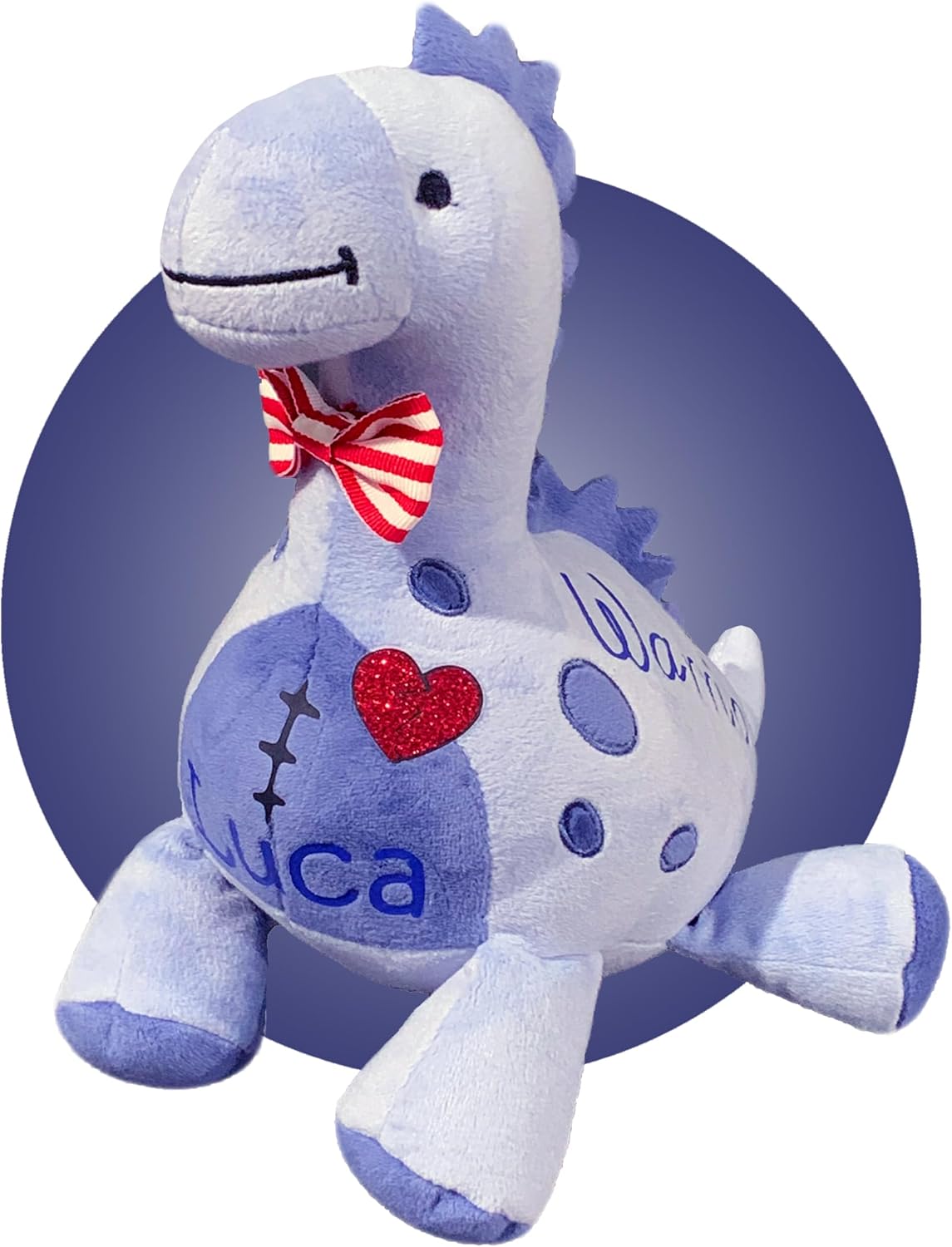 Baby Heart Surgery Gifts - Personalized Stuffed CHD Dino - Open Heart Surgery Scar Gift - Scar Buddy - Gift Wrapped for Child Open Heart Surgery - CHD Awareness Gifts for Heart Moms