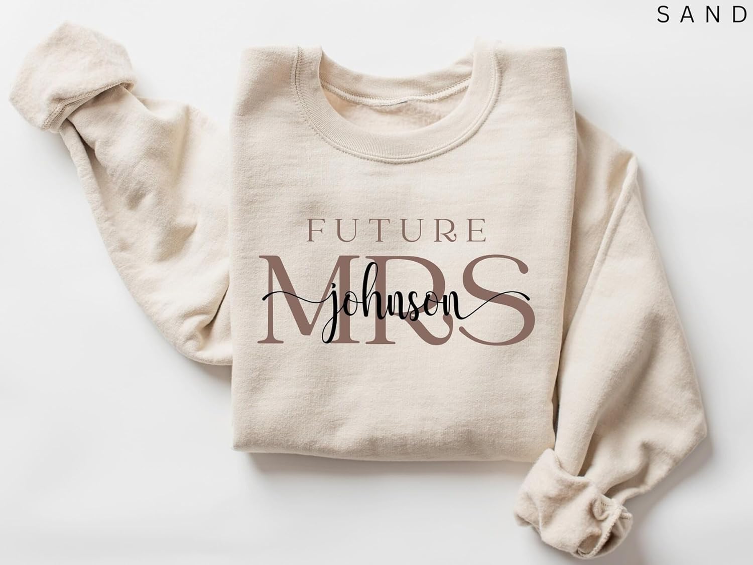 Custom Future Mrs Sweatshirt - Fiance - I Said Yes - Personalized Bride Sweatshirts For Women, Bride to be Sweatshirt Newly Engaged Engagement Gifts For Her A3 Black - Image 2