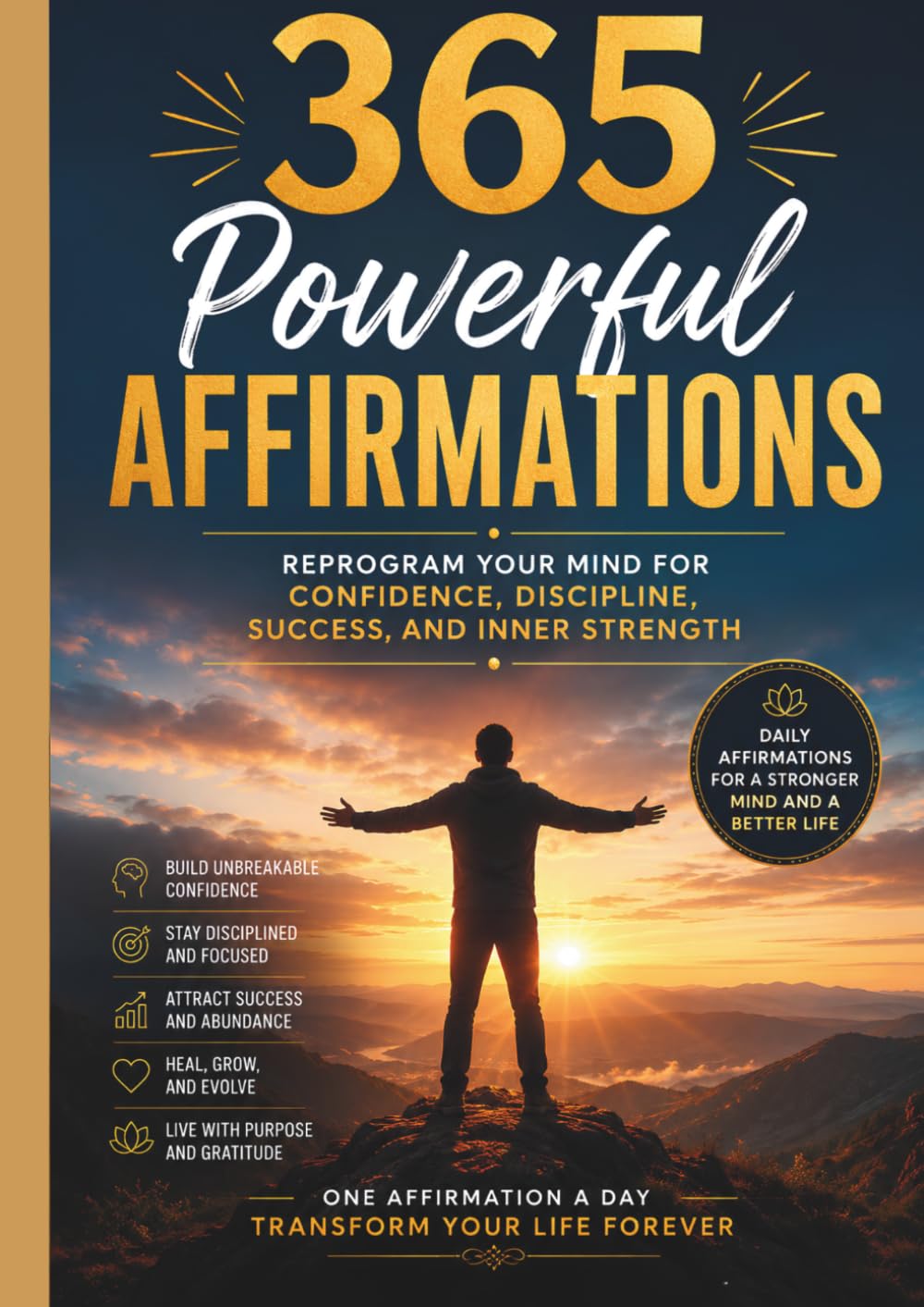 365 Powerful Affirmations: Reprogram Your Mind for Confidence, Discipline, Success, and Inner Strength
