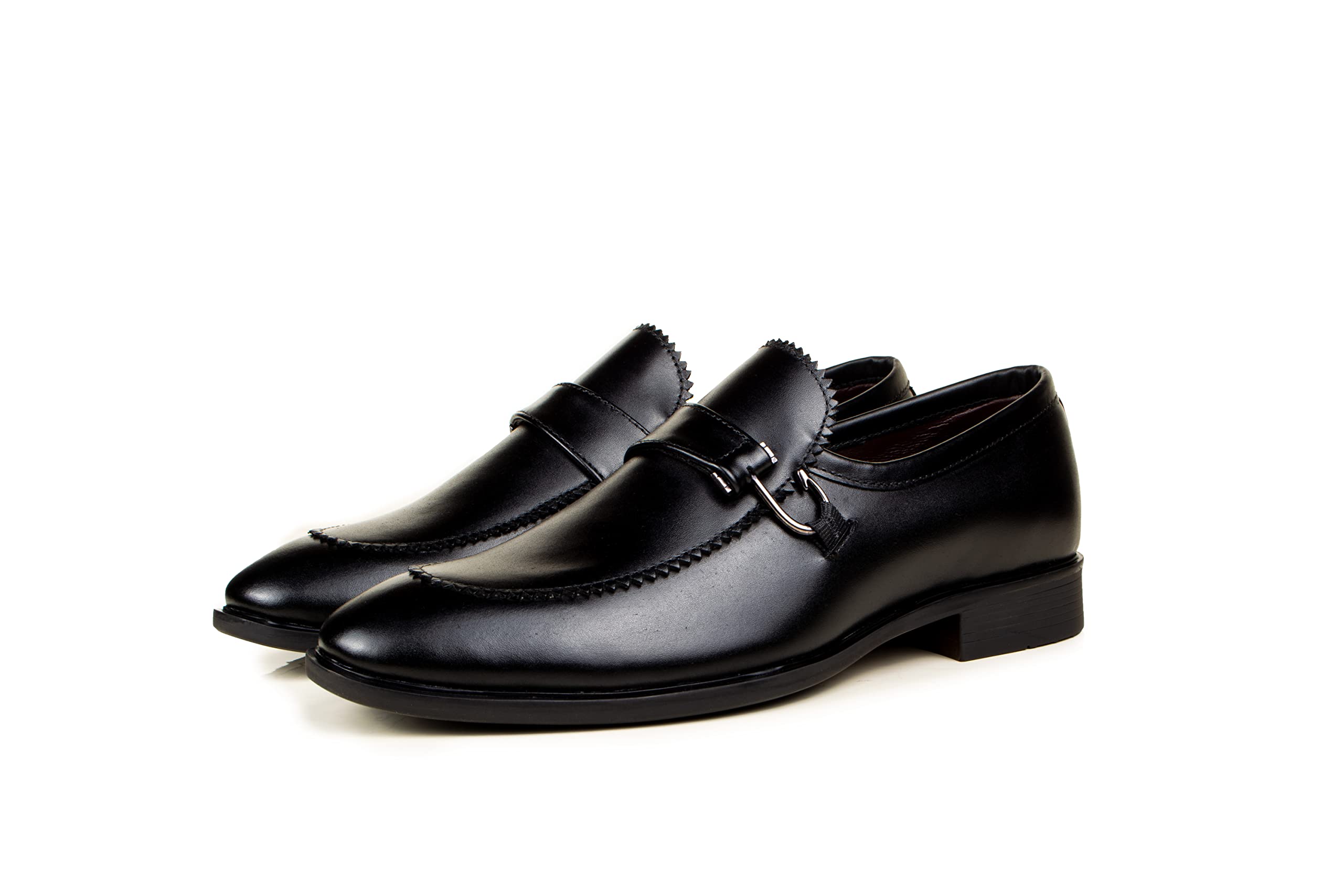 CLIFF FJORD Mens Genuine Leather Smart Casual Moccasins | Bespoke Slip On Formal Shoes/Loafer | Italian Finish (Black, Numeric_9) (B09Q24CJ74) Amazon Price History, Amazon Price Tracker
