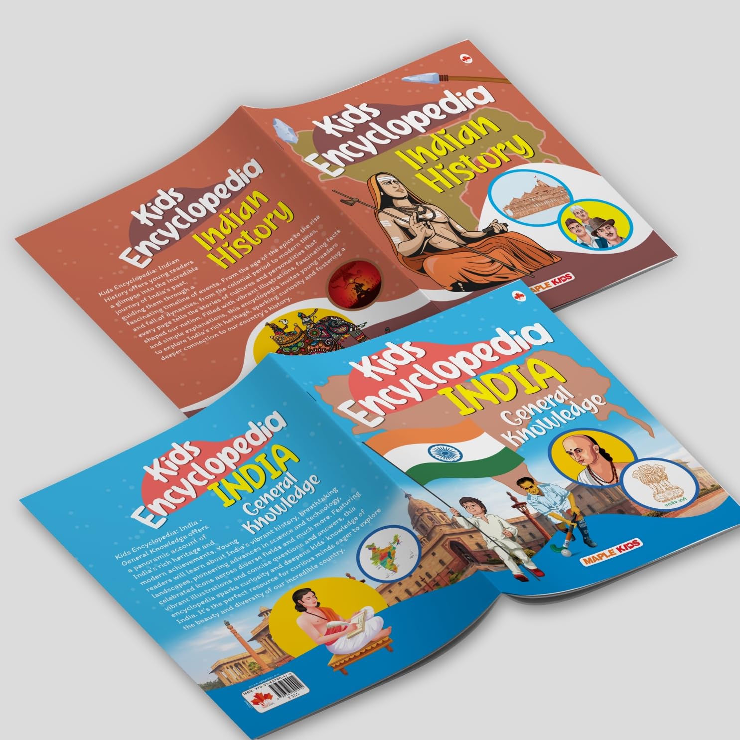 Kids Encyclopedia (Illustrated) - Indian History and India General Knowledge (Set of 2 Books) - General Knowledge - Knowledge Book for Kids - Age 6+ 2
