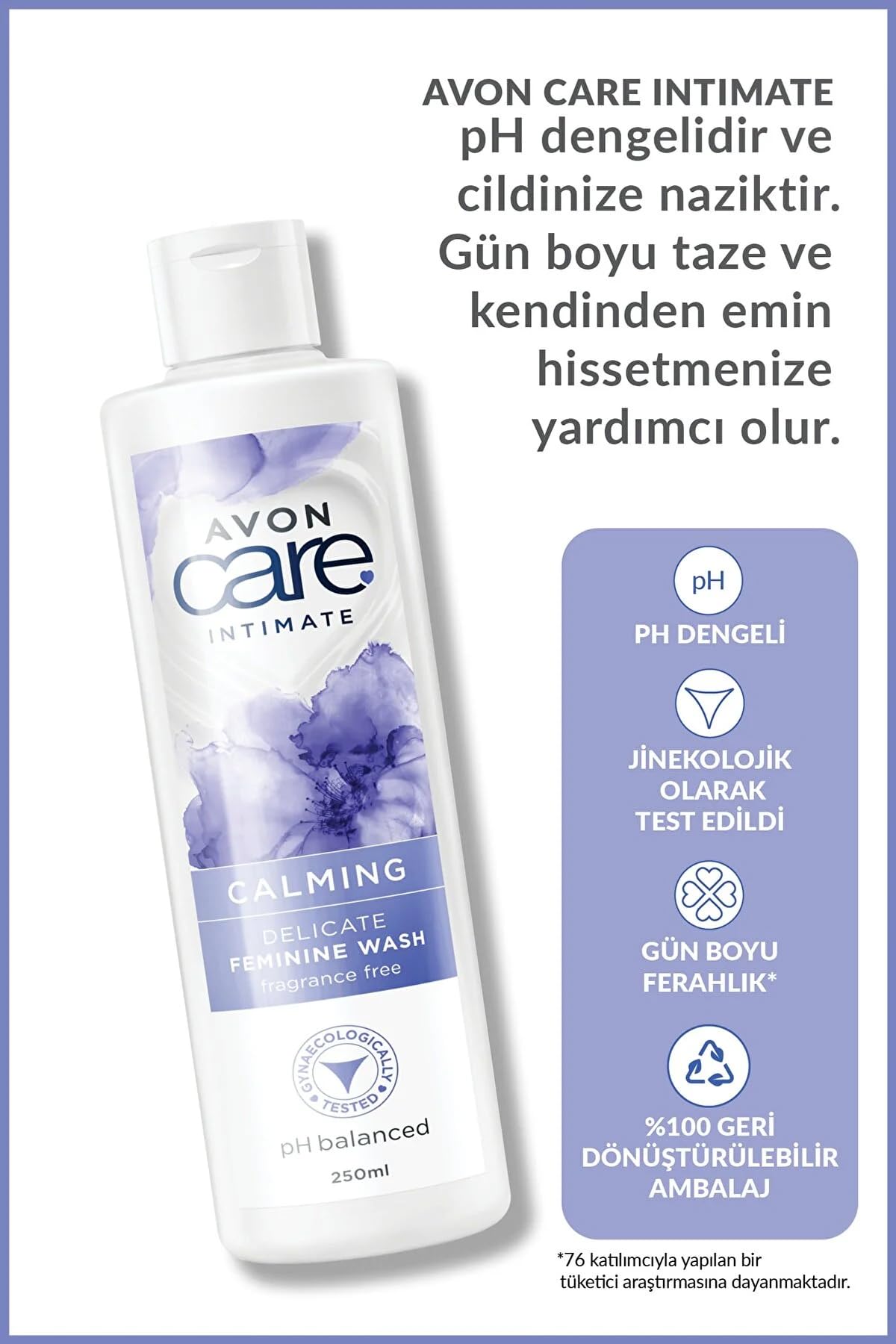 Avon Care Intimate Delicate Feminine Wash (Calming, 250ml - 1 Bottle) - Image 2