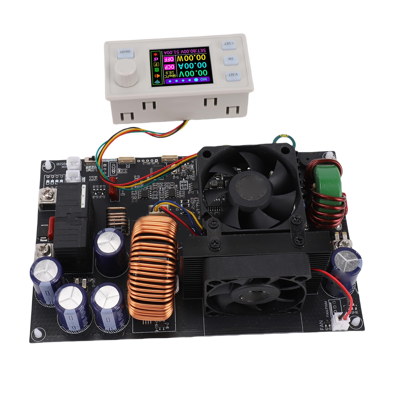 Regulowany Regulator Napięcia 0-80 V 0-50 A 4000 W z Wyświetlaczem Cyfrowym, Materiałem ABS. Precyzyjny Zasilacz Prądu Stałego do Testowania Sterowników LED i Sprzętu Laboratoryjnego