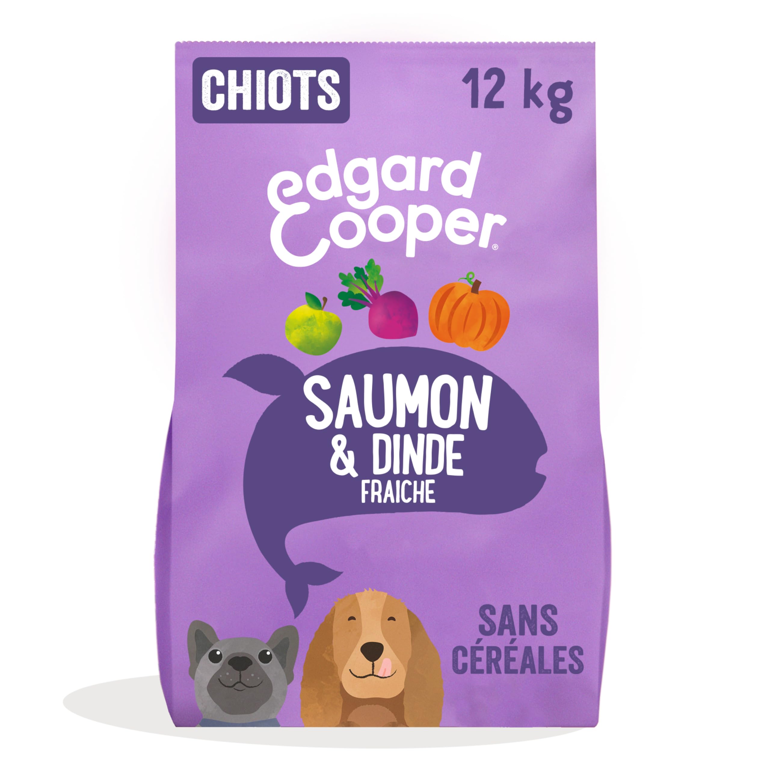Edgard Cooper Dry Dogs, Puppies, Crispy Dog, Fresh Meat and Natural Ingredients, Grain Free, No Sugar Added