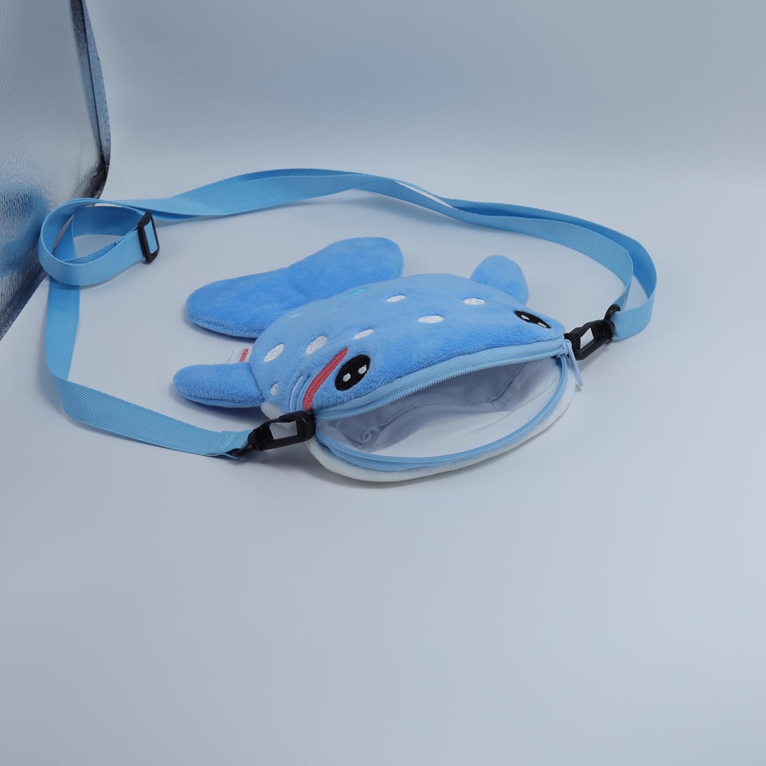 Whale Shark Crossbody Bag – Ocean Plush Blue Purse – Cute Sea Creature Coin Bag – Travel Sling Bag – Stuffed Animal Toy Whale Shark Lovers - Image 8