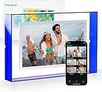 PIN · TURA Porta-Retratos Digital Wi-Fi Azul De 13,3", Tela Full Hd Ips 1080P, Inteligente Magnético 360° Para Montagem Em Parede, Armazenamento Nuvem 64 Gb + 8 Gb, Rotação Automática, Compartilhe M