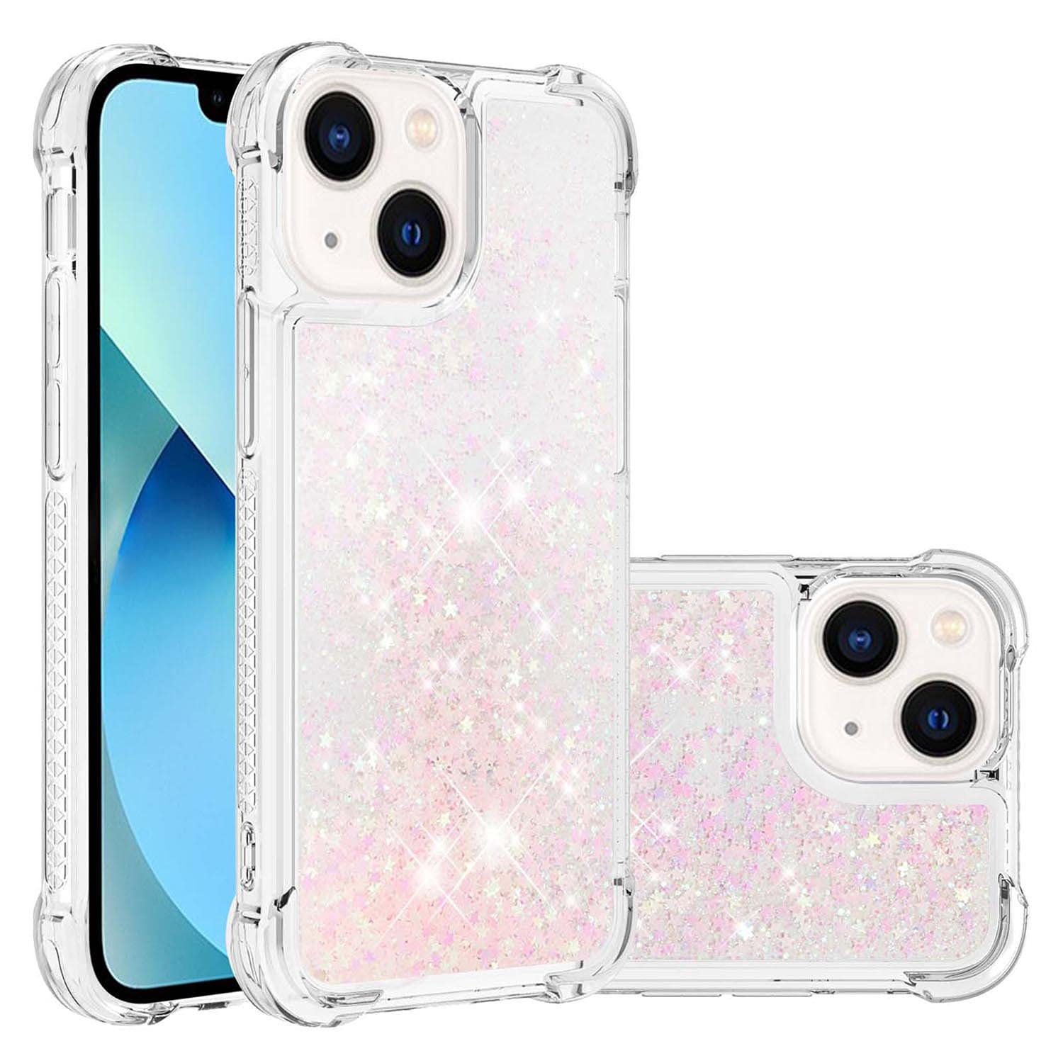 Amazon.co.jp: iPhone 15 Plus 用 ケースキラキラ 液体 流砂 動く