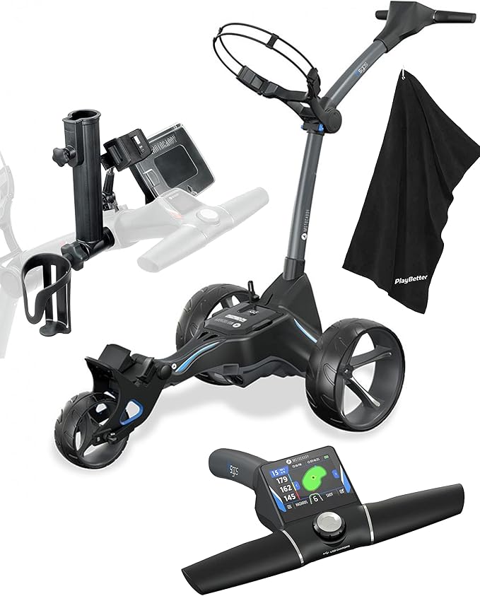 Motocaddy M5 Electric Golf Push Cart Accessories Bundle with PlayBetter