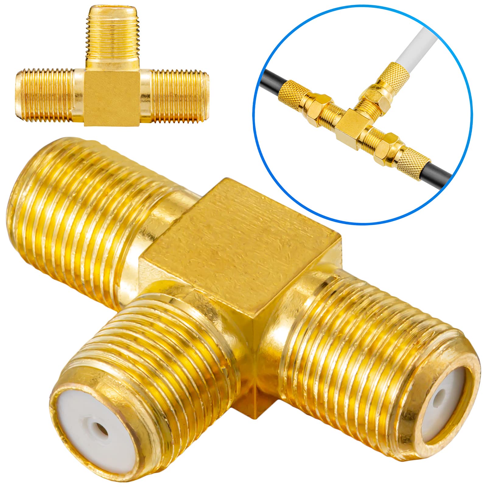 TV-Splitter Set 1 Zu 2 – Koaxialkabel-Verteiler F Produktbild-Vorschau 5