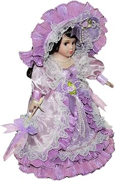 Porcelain Doll Women Doll House Figurine Decoration Birthday Gift Miniature European Female Doll with Clothes Porcelain