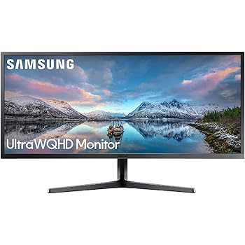 Samsung LS34J552WQUXEN 34" Ultra Wide LED Monitor - WQHD 3440x1440, Freesync, 2 x HDMI, DisplayPort, Dark Blue/Grey