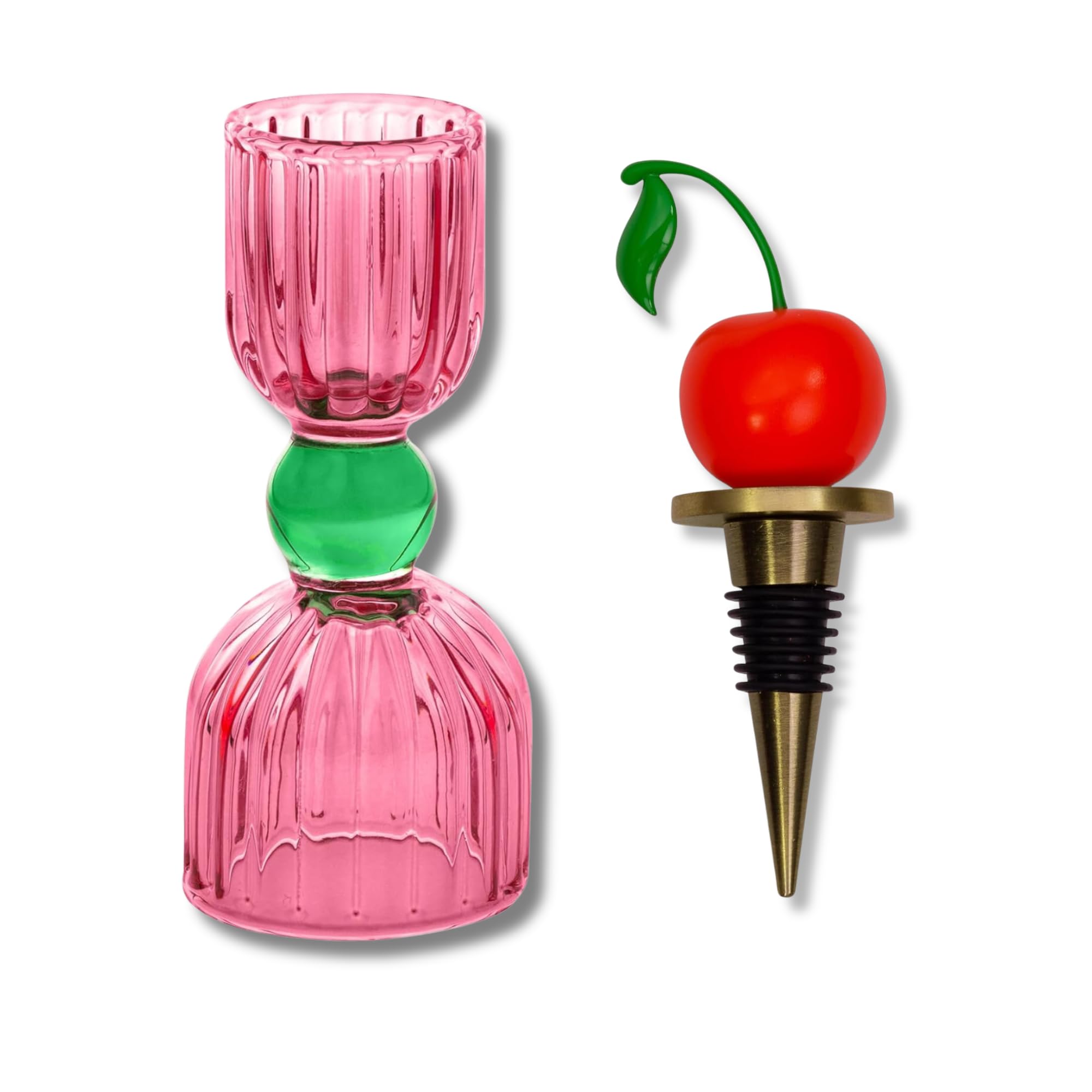 Amazon.com: ban.do Tipsy Turvy Pink Glass Cocktail Measuring Amazon.com: ban.do Tipsy Turvy Pink Glass Cocktail Measuring