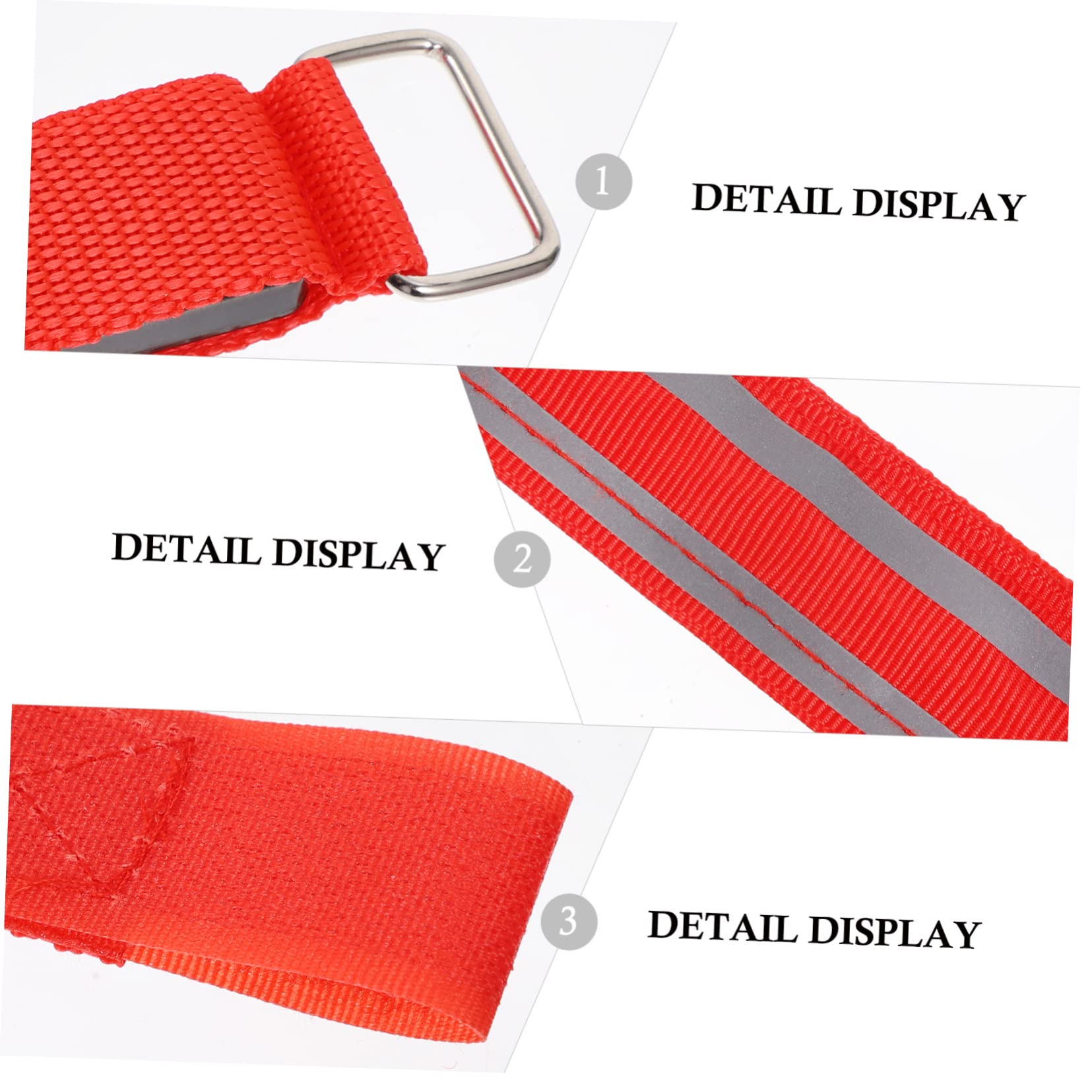 Sosoport Luces de Marcha LED muñequera LED Pulseras Luminosas Accesorios Running Accesorios para Running brazaletes Intermitentes Pulseras de Brillo LED con Electronica LED Rojo