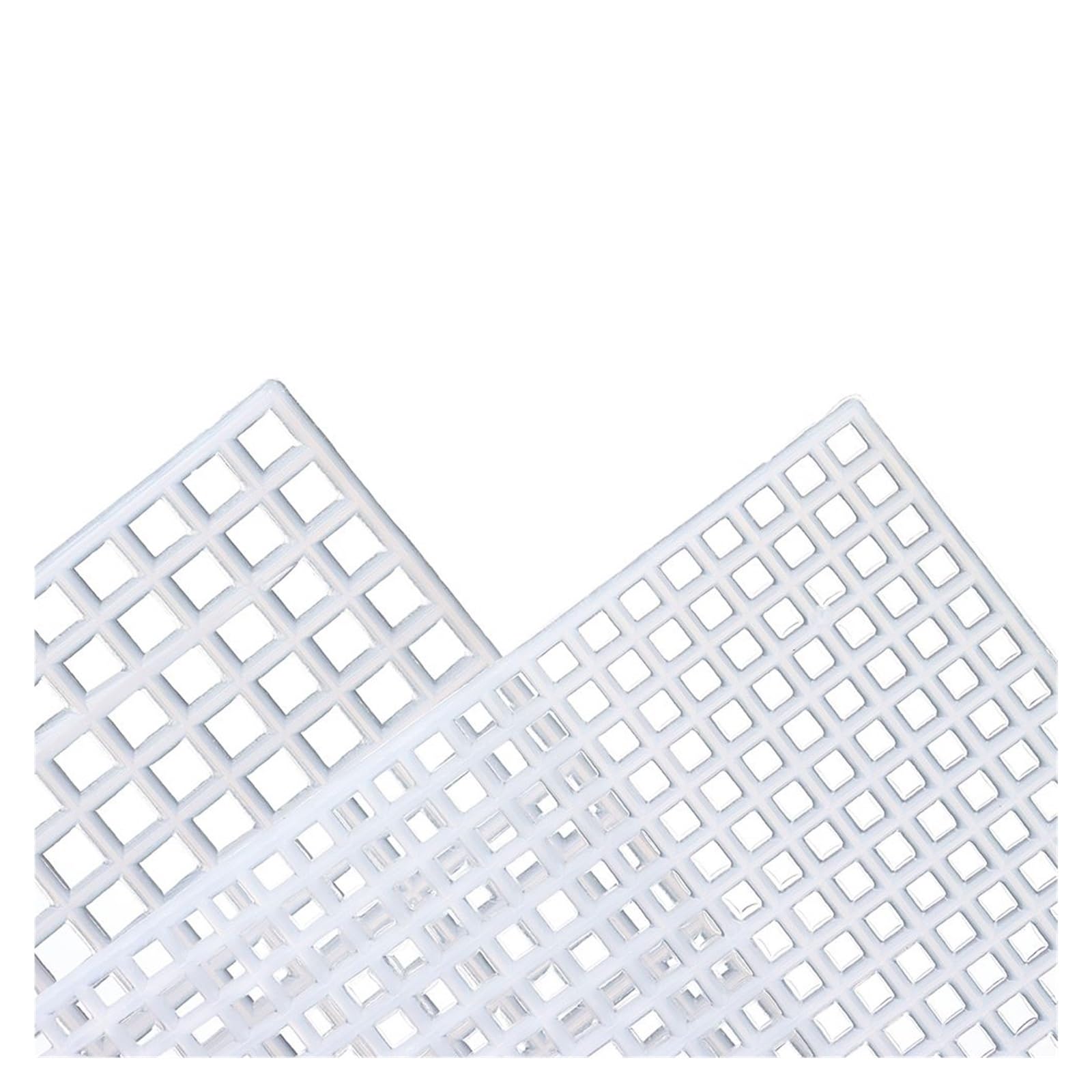 Plastikowe płótno do haftu igłowego, Plastikowa tkanina siatkowa Materiały do ​​rękodzieła DIY Wielokolorowe 2 rozmiary siatki(Large Grid)