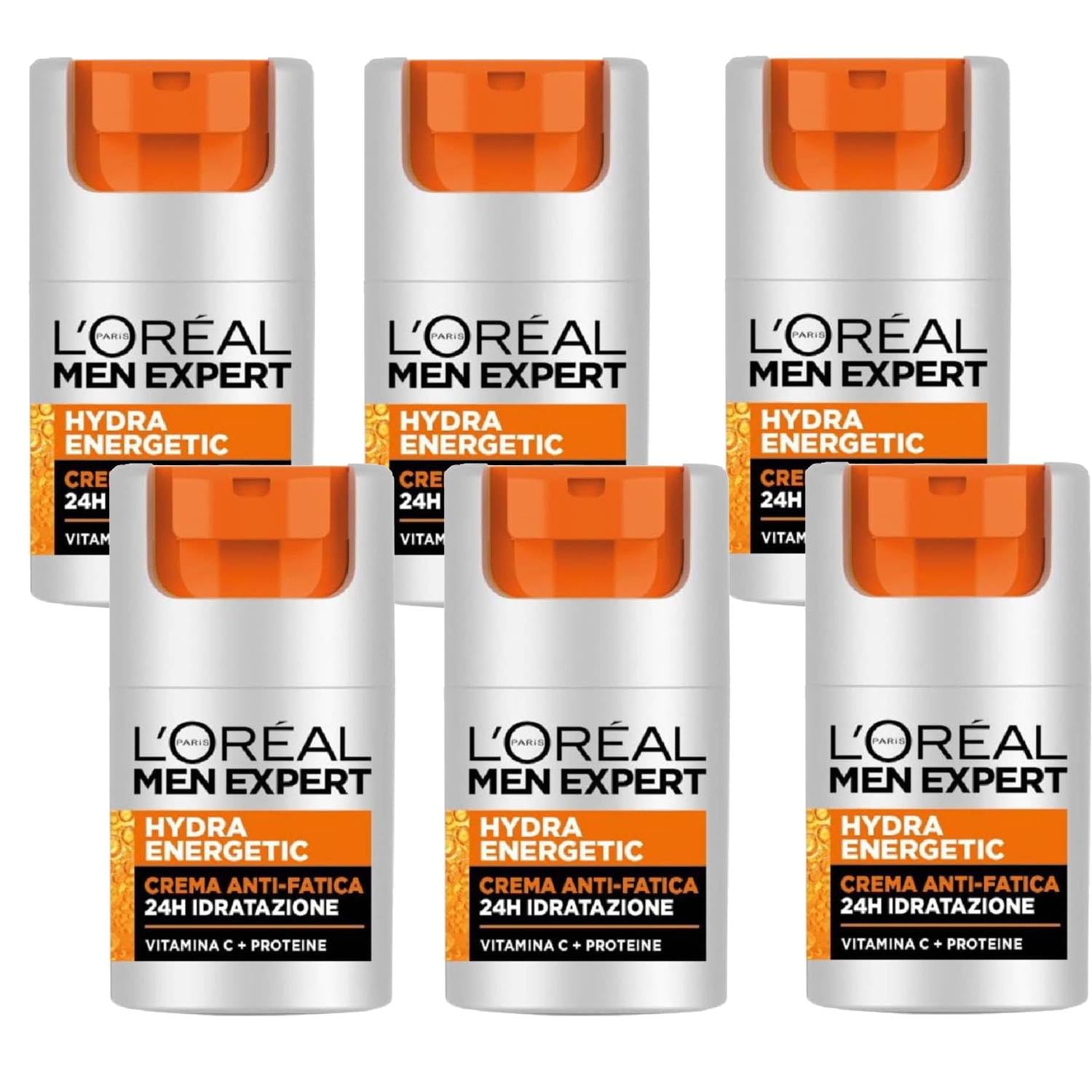 L'Oréal Paris Men Expert Hydra Energy Anti-Fatigue Moisturiser, 50 ml (Pack of 6)