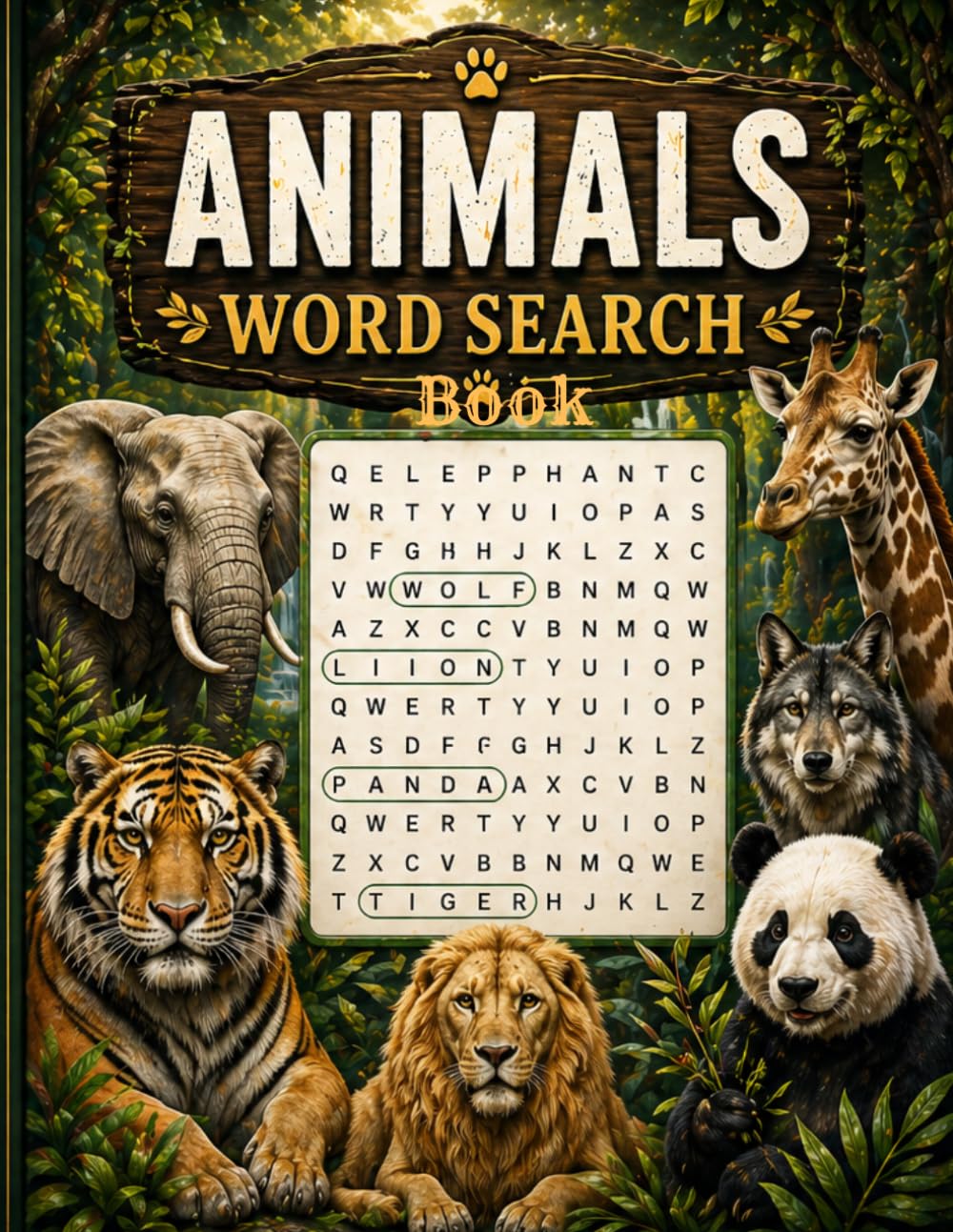 Animals Word Search Book: A Fun and Relaxing Collection of Animal-Themed Word Search Puzzles for All Ages