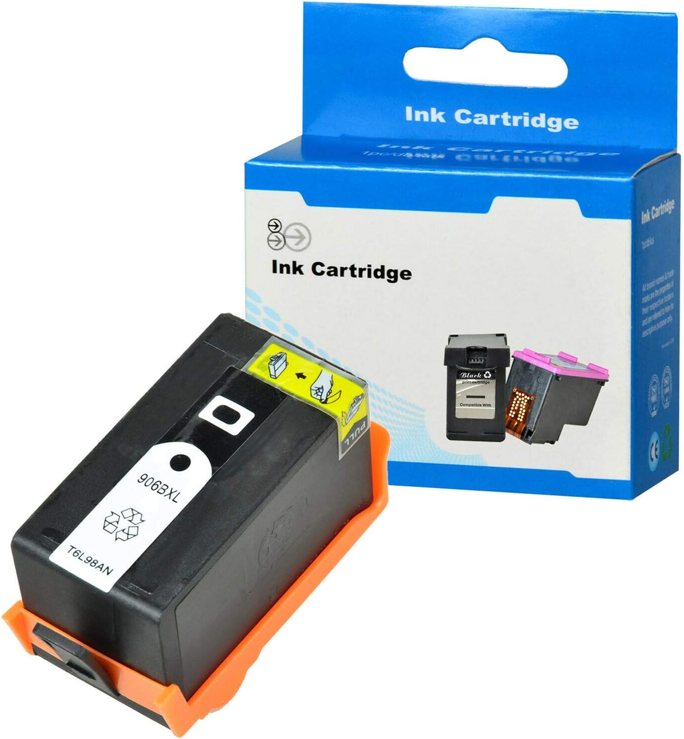 SuperInk Remanufactured Ink Cartridge Compatible for HP 906 XL 906XL T6L98AN with Chip use in OfficeJet Pro 6960 6968 6970 6974 6975 6978 All-in-One Printer (Large Black, 1-Pack)