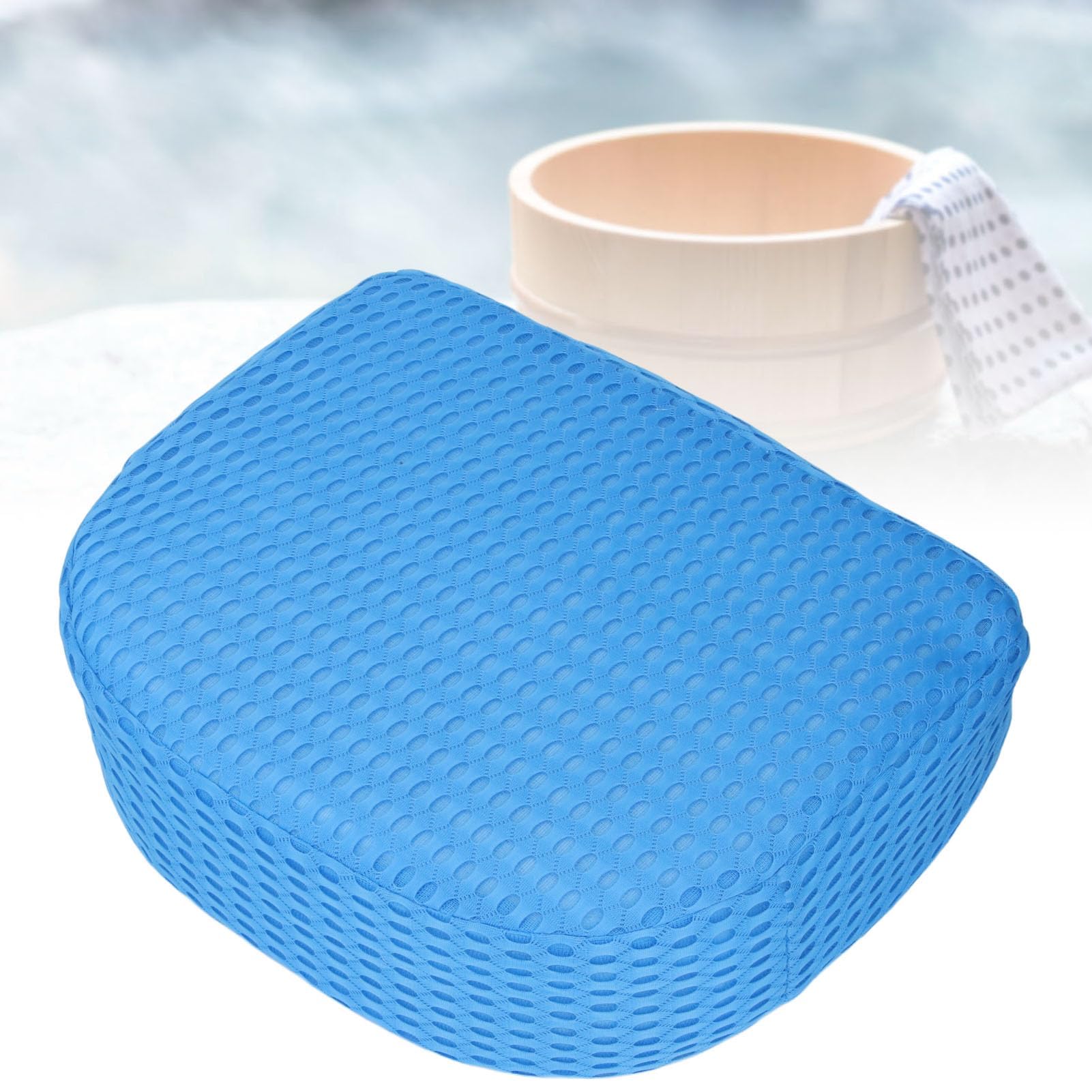 Coussin de Siège de Bain avec Base Antidérapante, Rehausseur 3D 4D de 5 Pouces, Respirant, Lavable, Séchage Rapide
