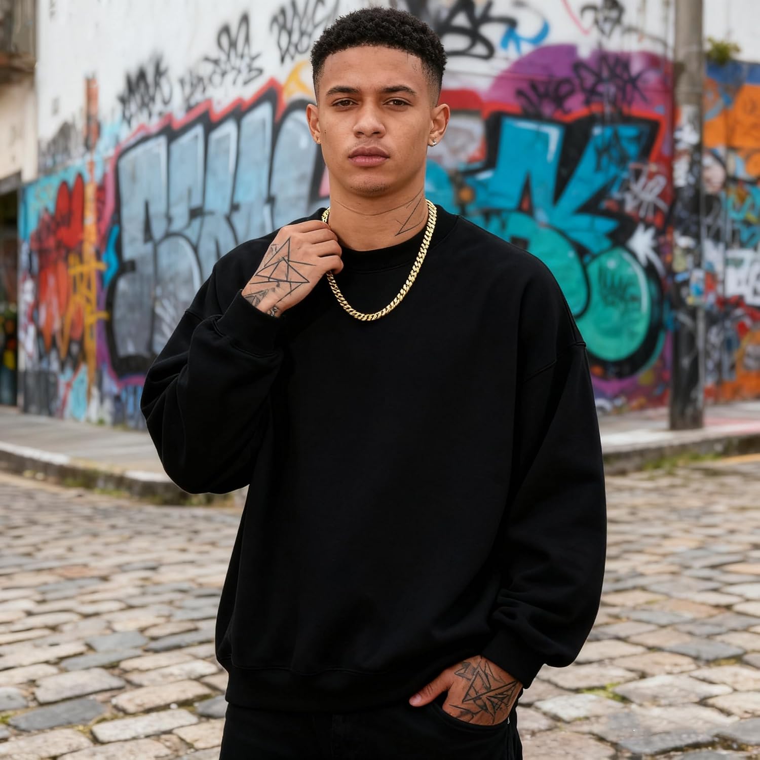 CaptainSteeL Cuban Link Chain Stainless Steel Necklace with Gift Box （5/6/8mm Width，20/22/24in Length，Sliver/14K Gold Plated Two Color） - Image 2