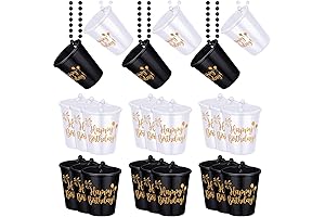 Sureio 24-Piece Beaded Shot Necklace Set