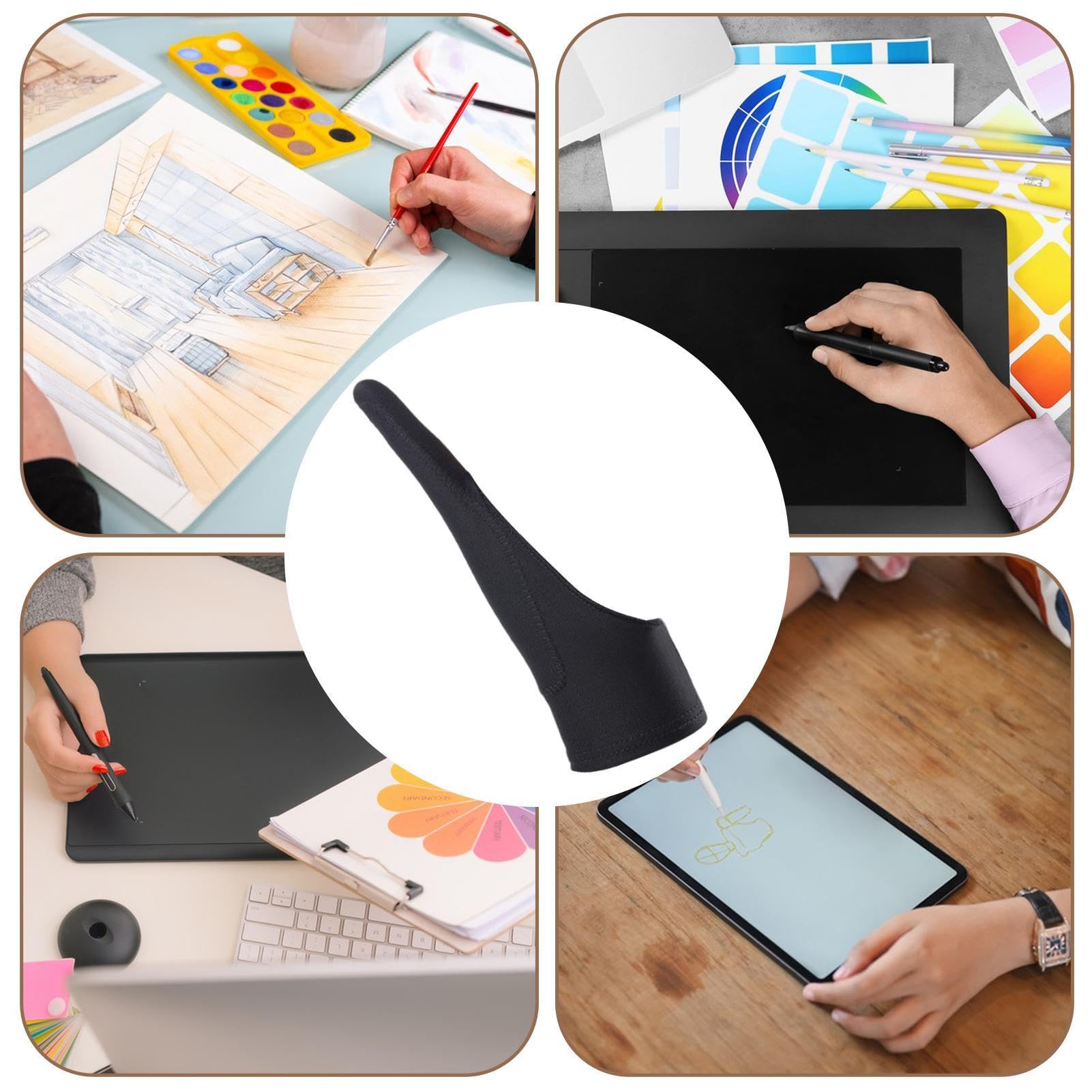 Guantes de Arte Digital, Guantes de Dibujo Digital | Guantes Repulsivos de Mano - Guantes de Artista Transpirables para Dibujo Gráfico, Tablet Pad Monitor Pintura y