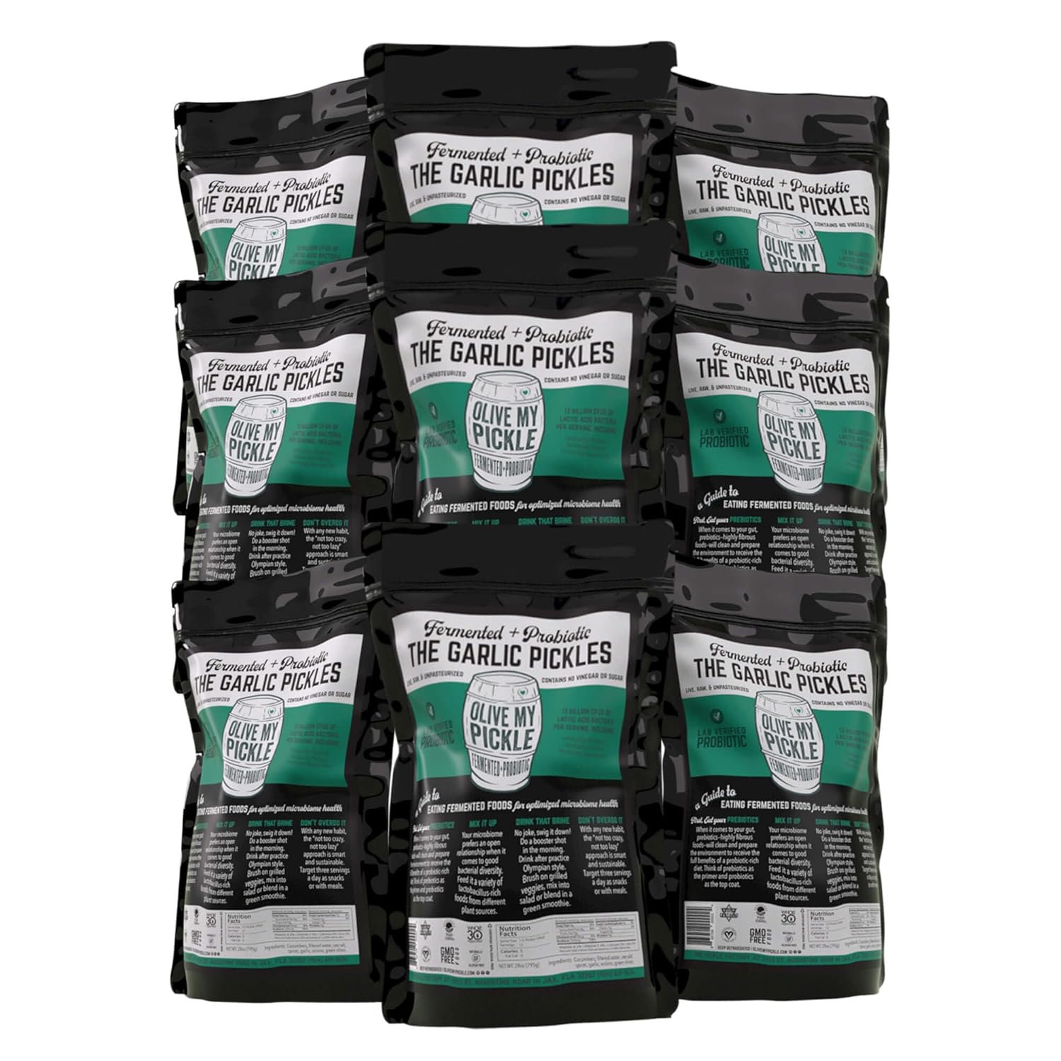 Olive My Pickle Garlic Fermented Dill Pickles 252 Ounces